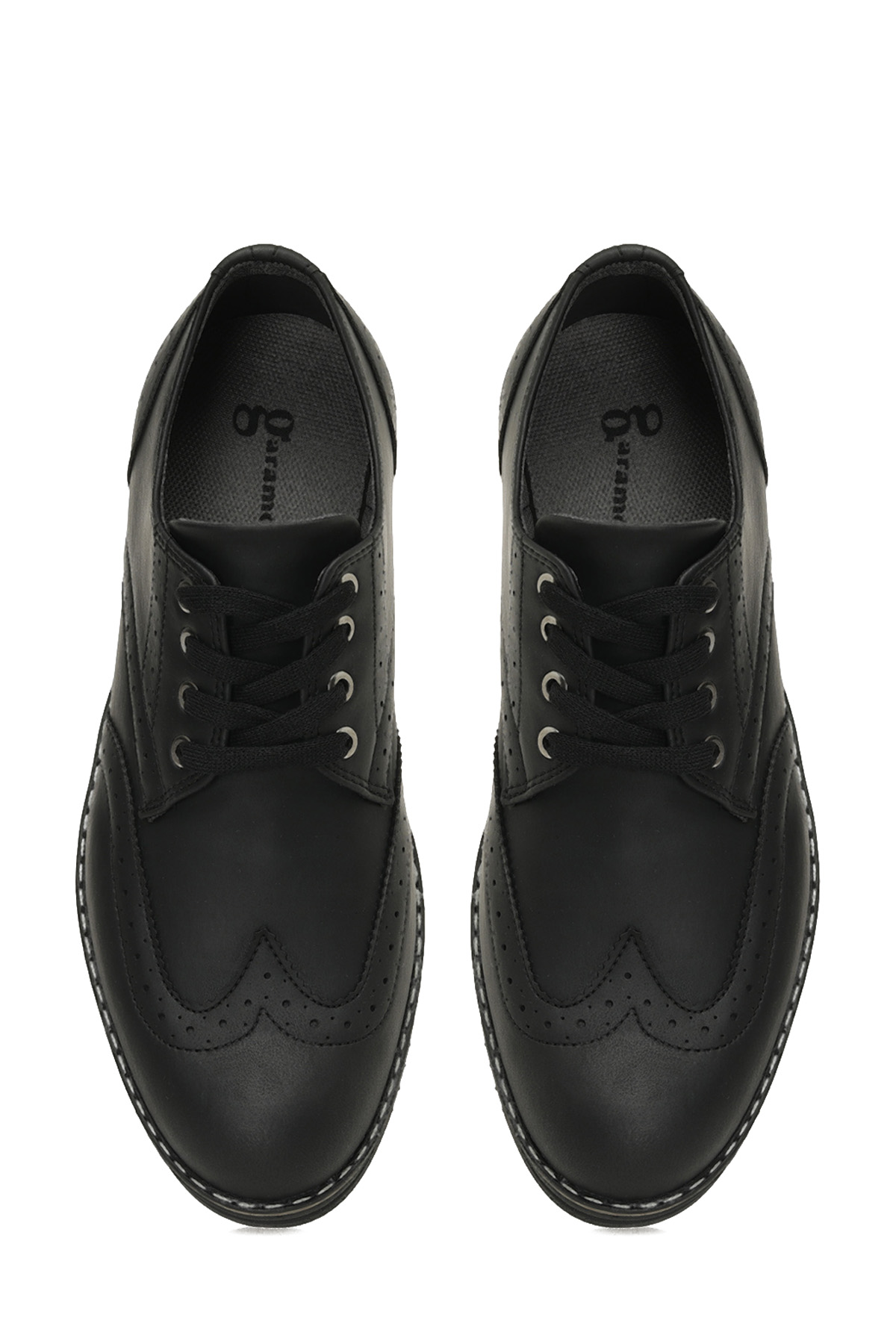 353617.M P 5PR Siyah Erkek Klasik Ayakkabı - Görsel 6