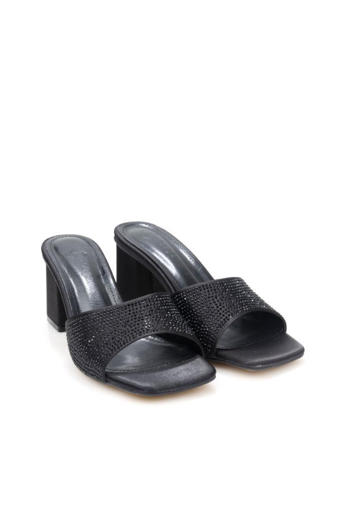 Pisagor PS-33580 Kadın Topuklu Taşlı Terlik - Görsel 3