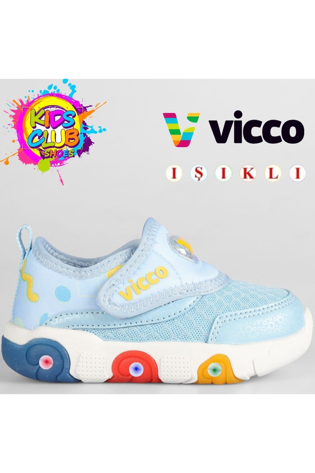 Sort Işıklı Ortopedik Çocuk Spor Ayakkabı - Görsel 4