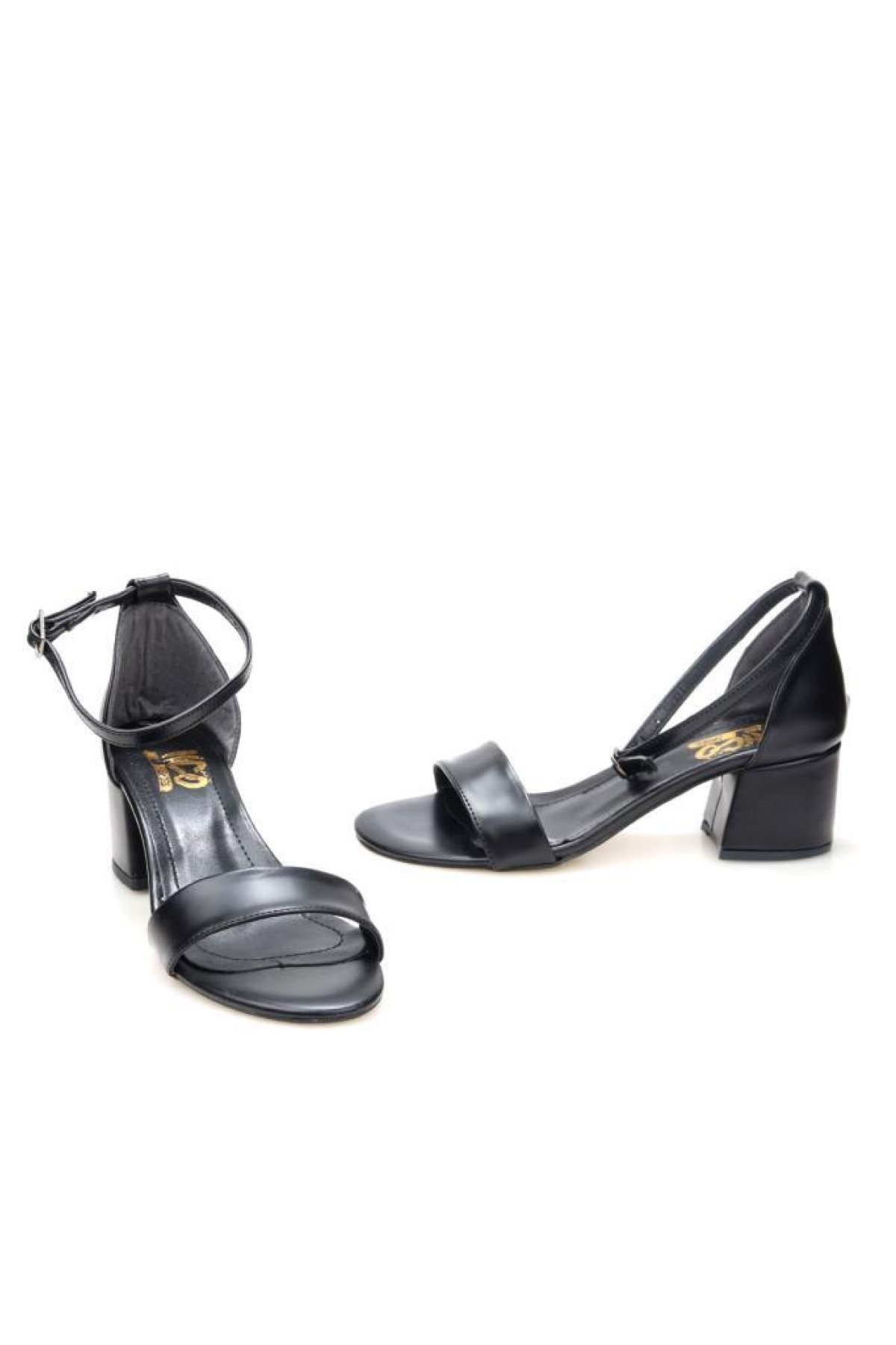 Hco 03240 5 Cm Topuklu Tek Bant Kadın Sandalet Ayakkabı - Görsel 4