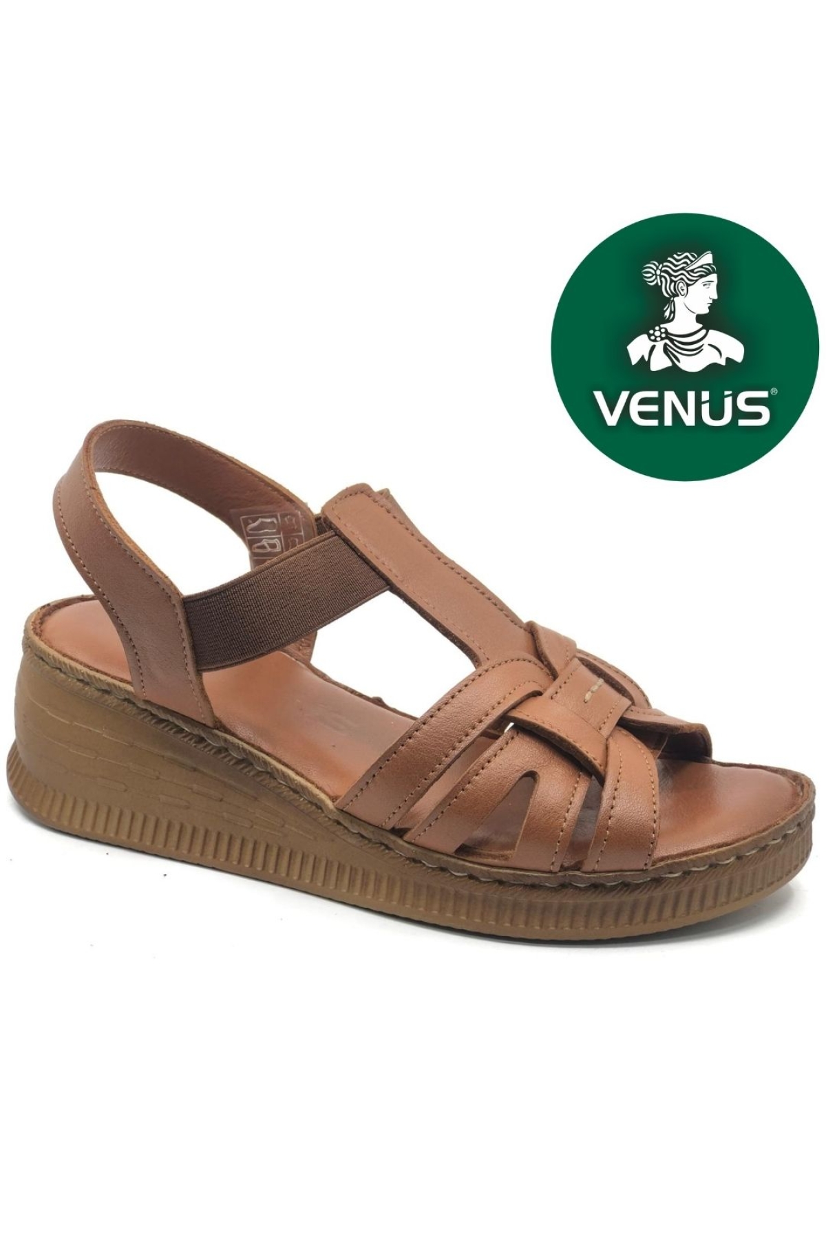 Tog Hakiki Deri Comfort Ortopedik Kadın Sandalet - Görsel 3