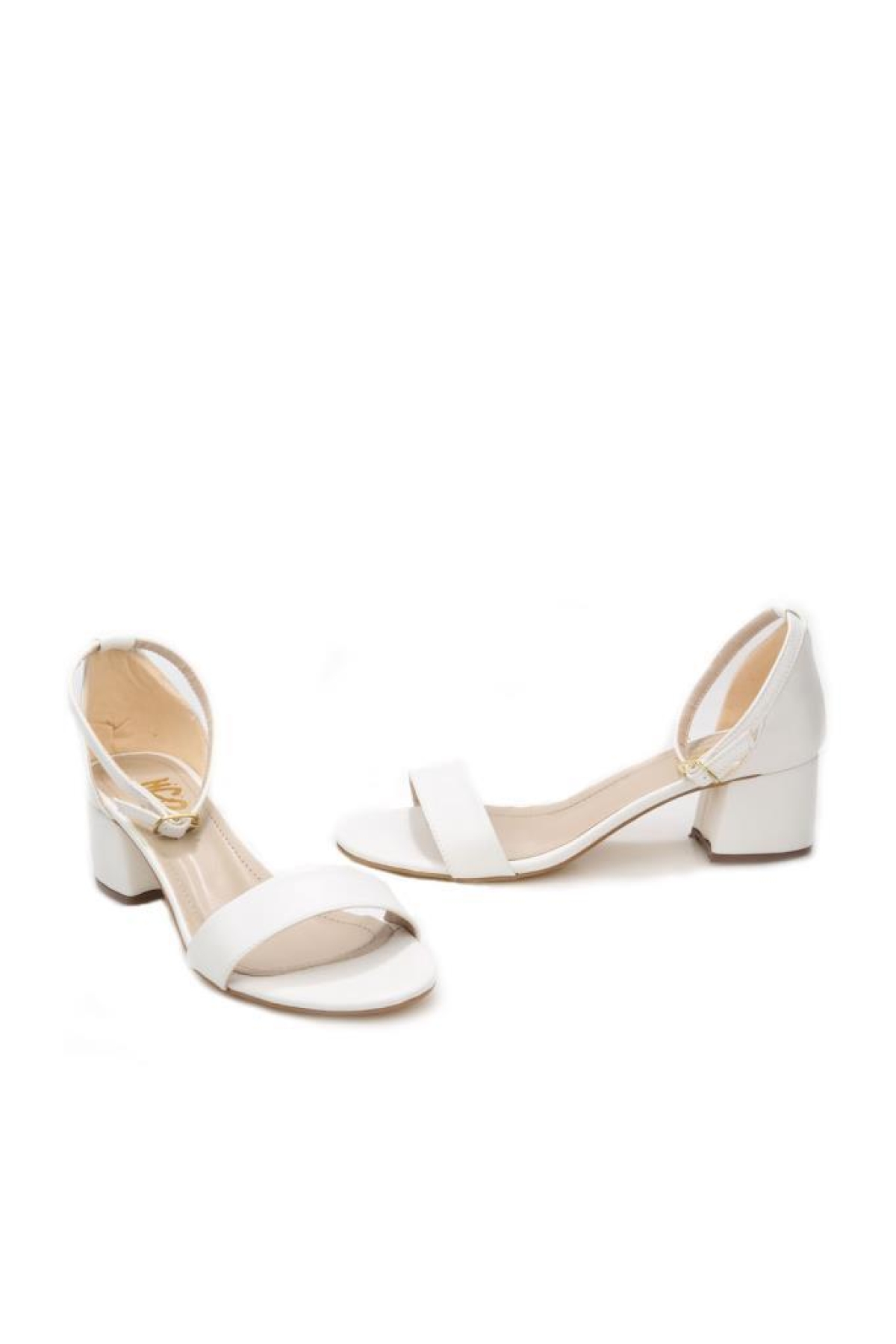 Hco 03240 5 Cm Topuklu Tek Bant Kadın Sandalet Ayakkabı - Görsel 4