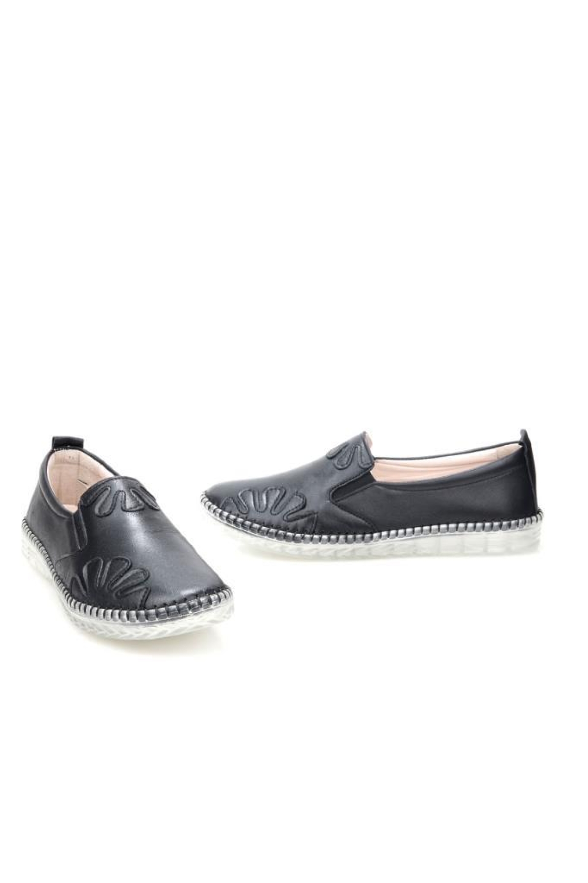 Trendi 52-17 Ortopedik Kadın Deri Günlük Ayakkabı - Görsel 4