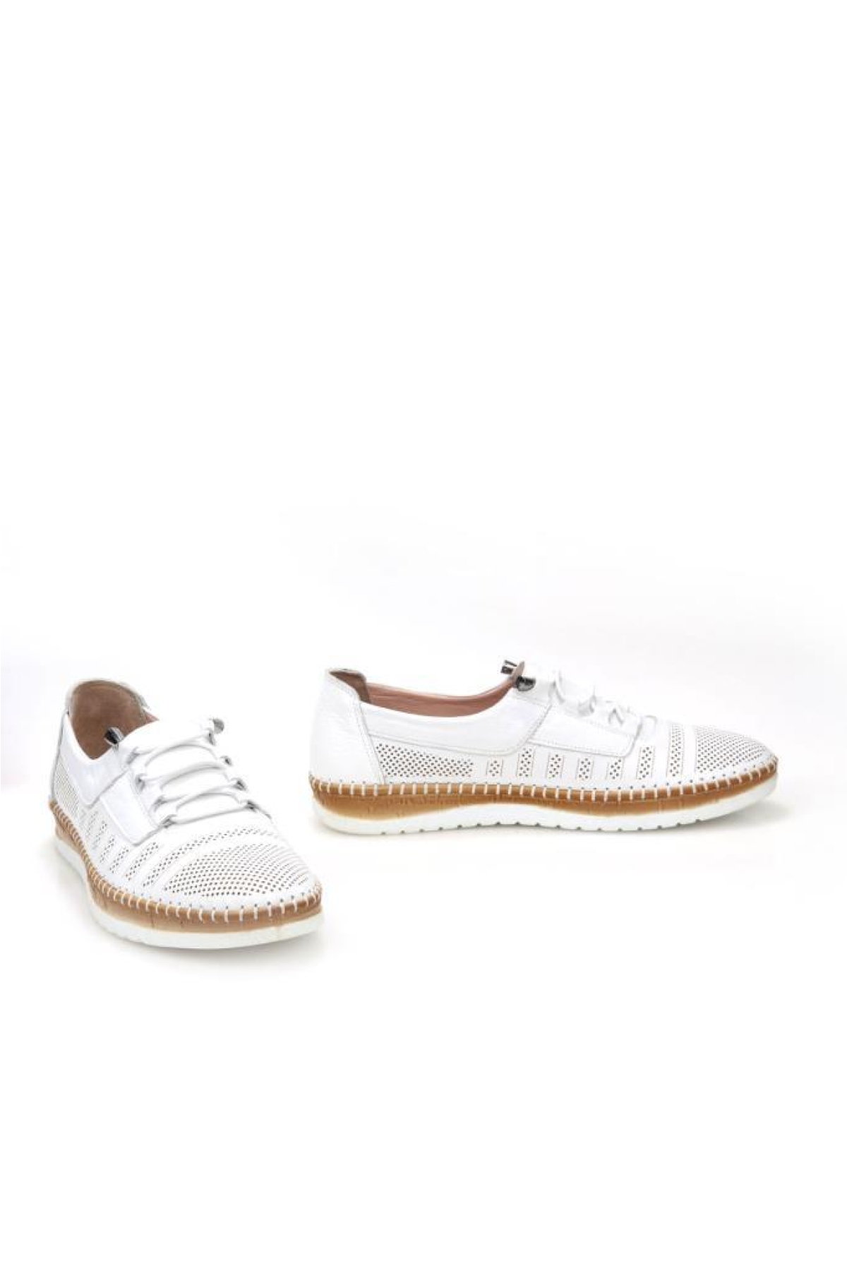 Trendi 203 Ortopedik Kadın Deri Günlük Ayakkabı - Görsel 6