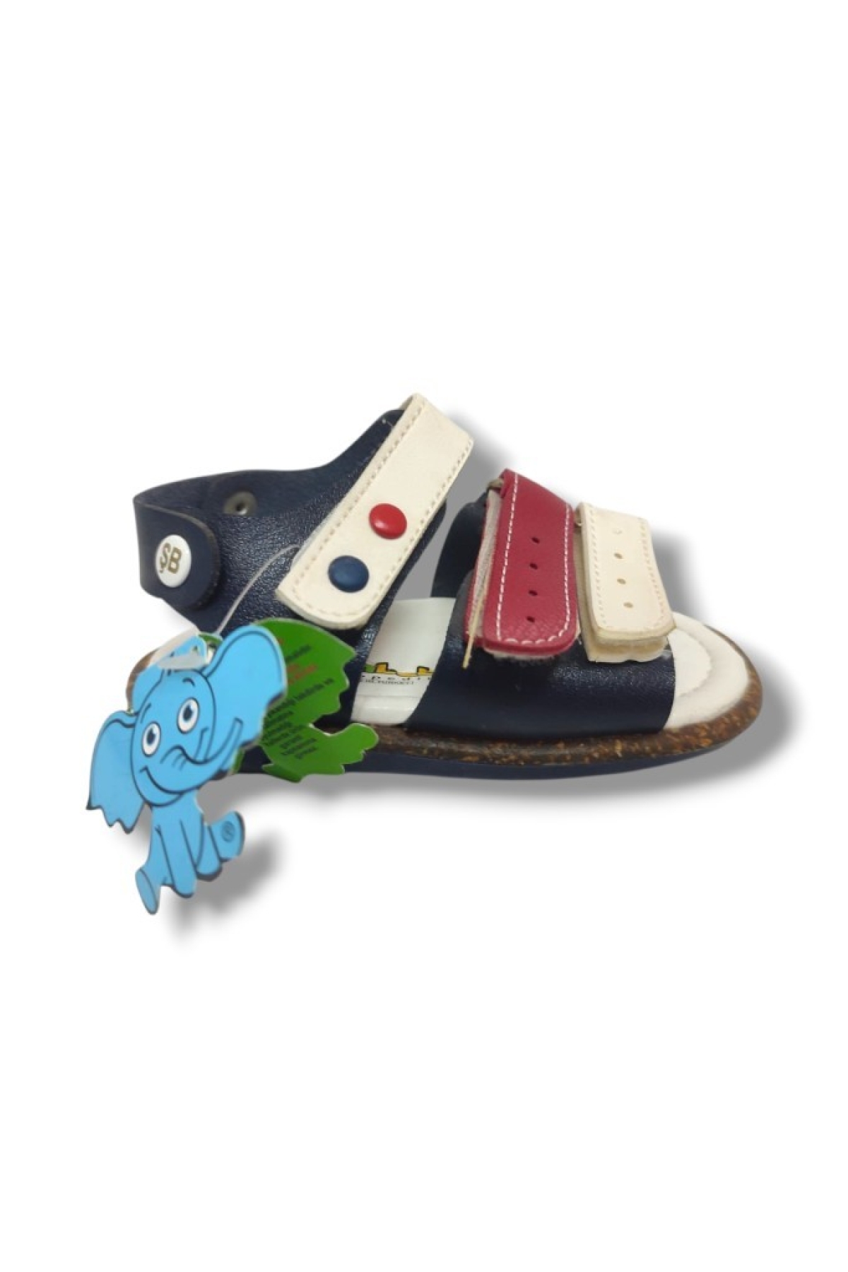 Şiringenç 1623-20 Anatomik 3 Cırt Bant Erkek Çocuk Sandalet Lacivert Beyaz 18-20 - Görsel 3
