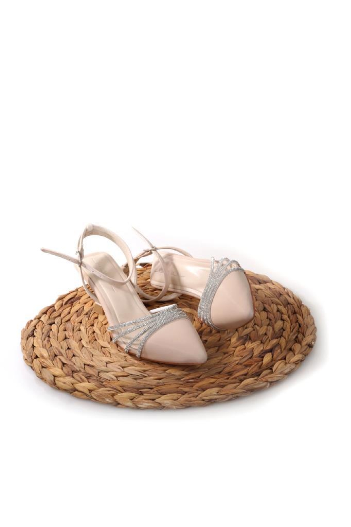 02801 Kadın Abiye Taşlı Ayakkabı - Görsel 5