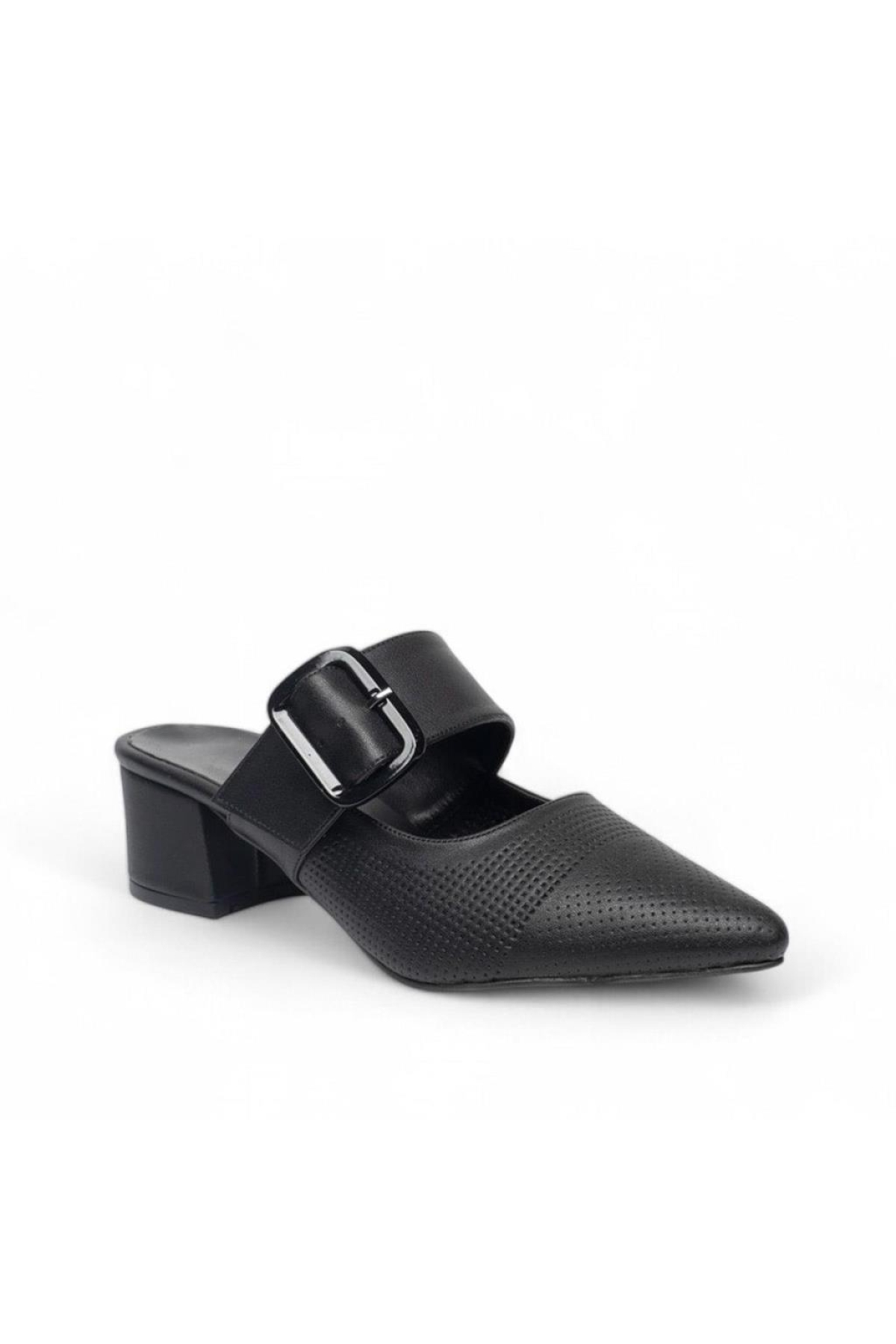 Pisagor Ps-32660 4 Cm Topuklu Kadın Terlik - Görsel 2