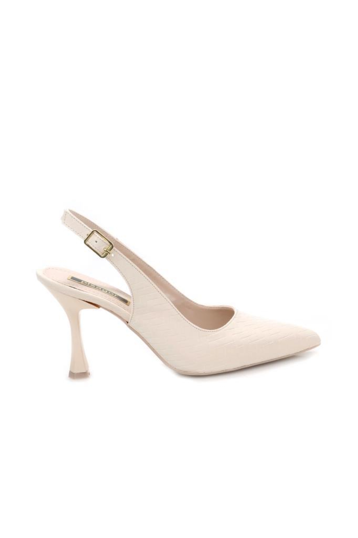 Pisagor Ps-32650 8,5 Cm Topuklu Kadın Arkası Açık Stiletto Ayakkabı - Görsel 2