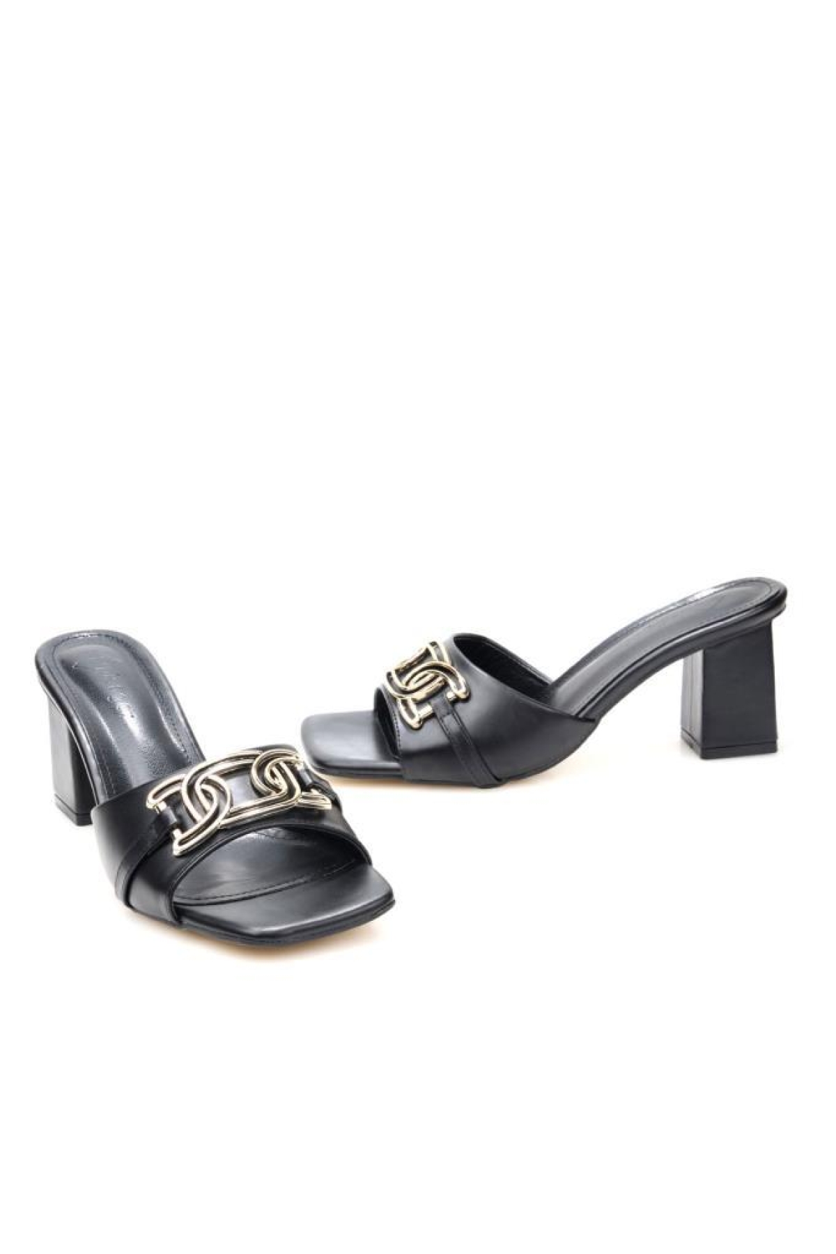 Pisagor Ps-32450 6 Cm Topuklu Kadın Terlik - Görsel 4