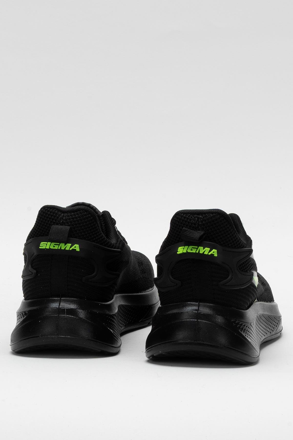 Erkek Triko Sneaker Rahat Hava Alabilen Kokusuz Spor Ayakkabı SİYAH - Görsel 5