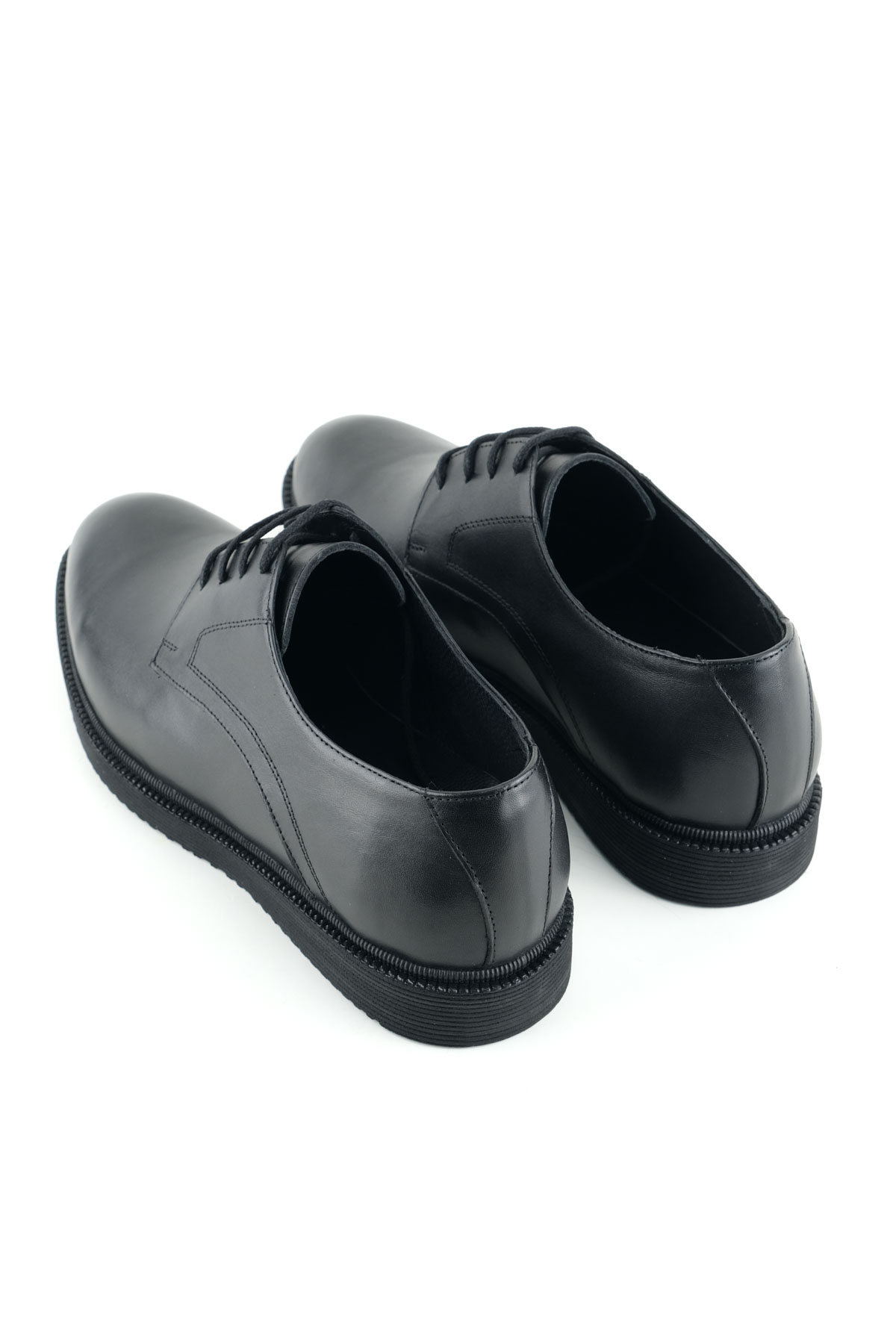 Erkek İç Dış Hakiki Deri Ortopedik Rahat Taban Bağcıklı Ayarlanabilir Günlük Klasik Ayakkabı - Görsel 5