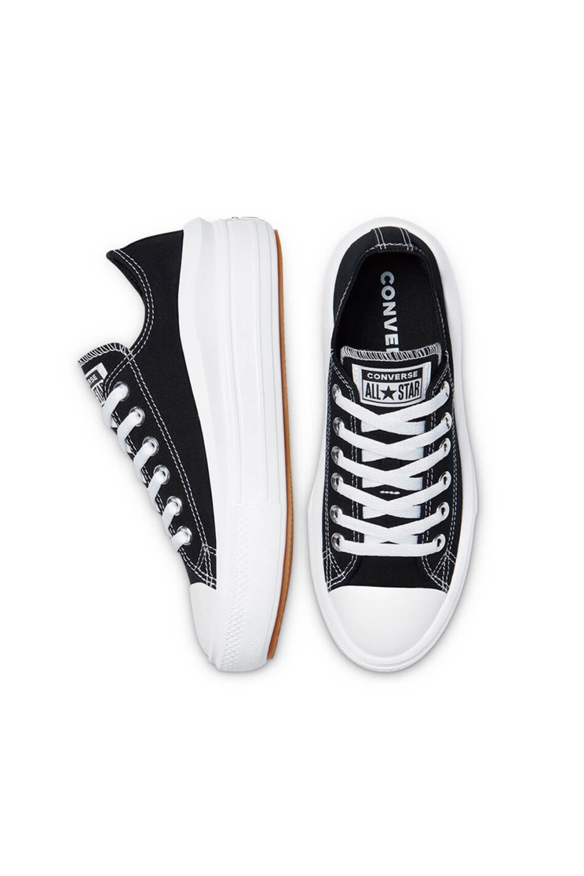 Chuck Taylor All Star Move Kadın Siyah Sneaker - Görsel 4