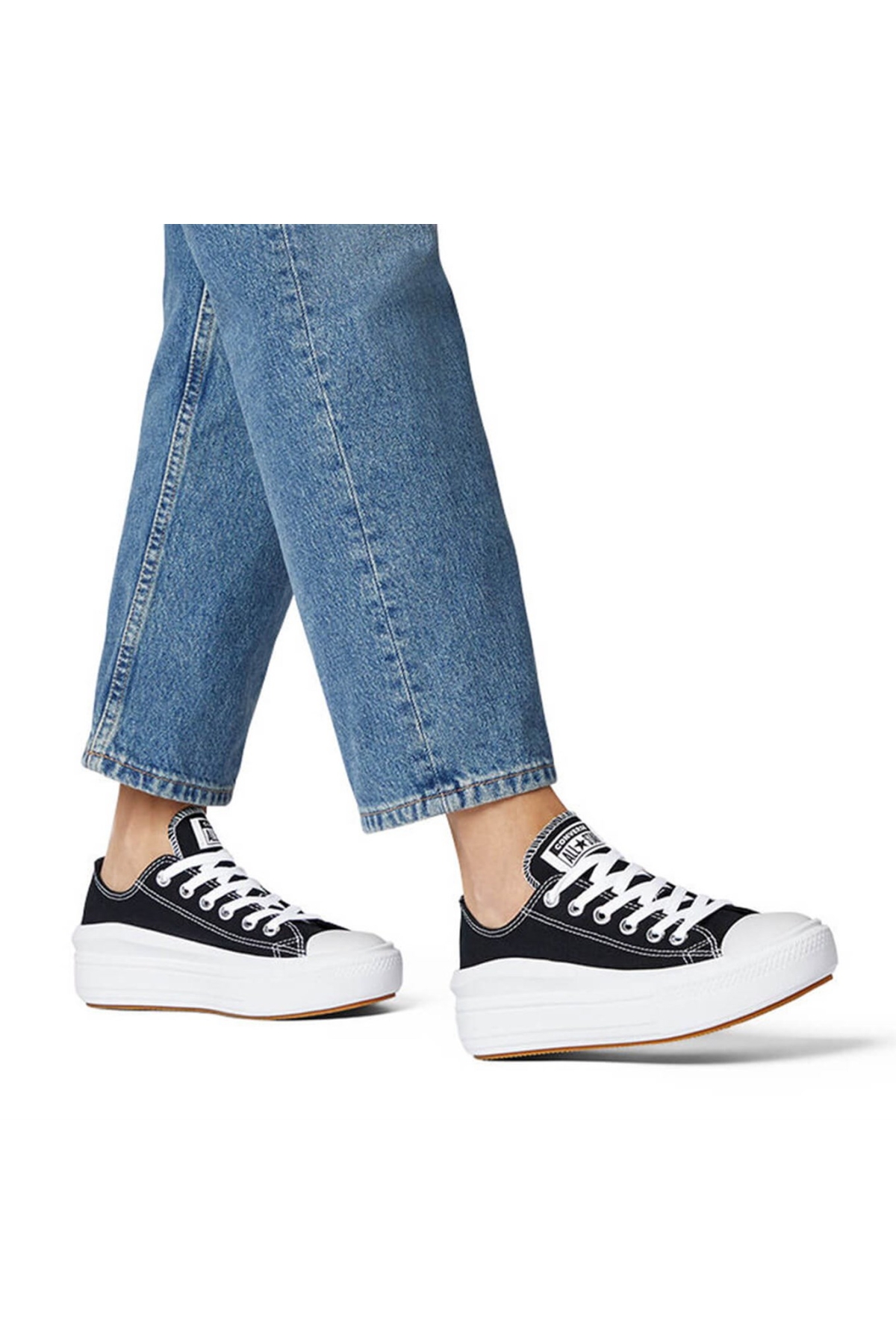 Chuck Taylor All Star Move Kadın Siyah Sneaker - Görsel 6