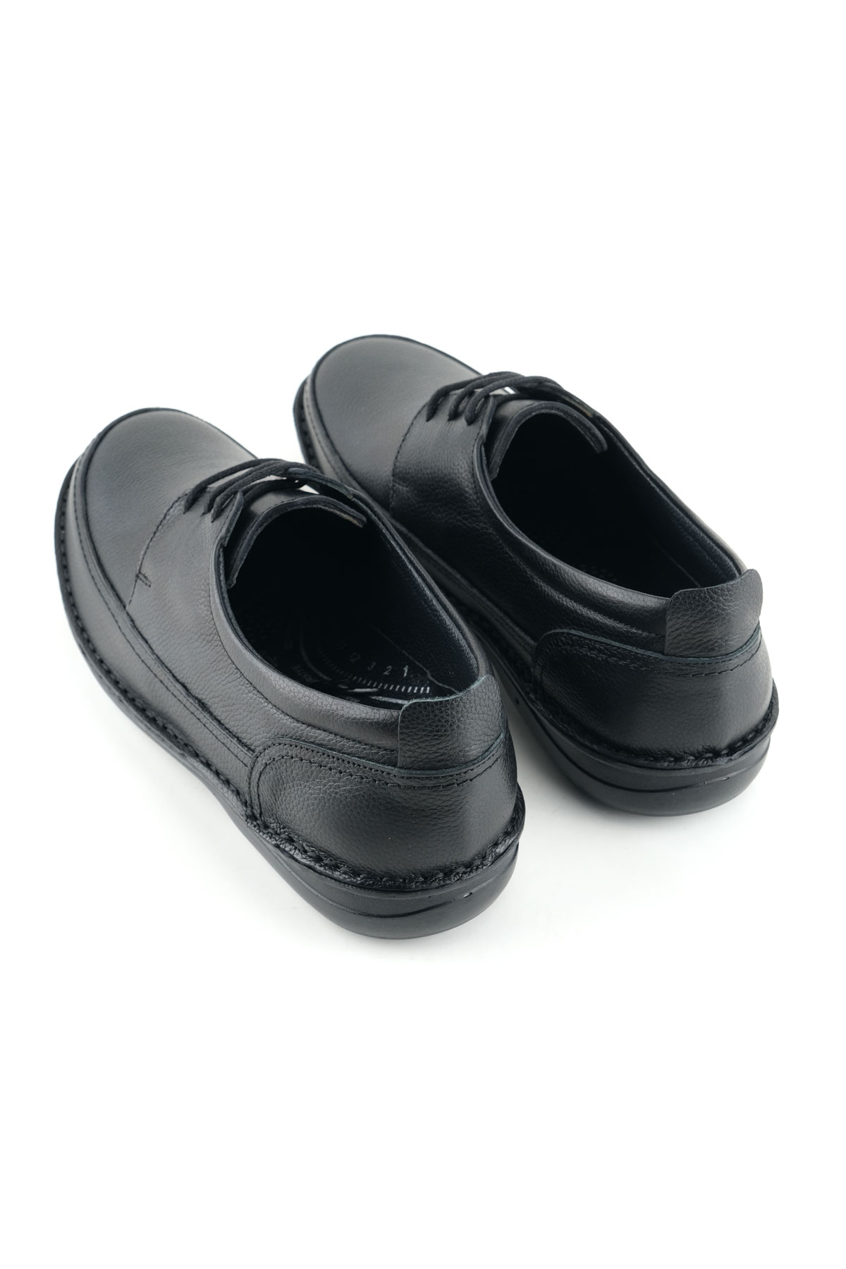 Erkek Yazlık İç Dış Hakiki Deri Ortopedik Rahat Klimalı Taban Bağcıklı Ayarlanabilir Günlük Klasik Ayakkabı - Görsel 5