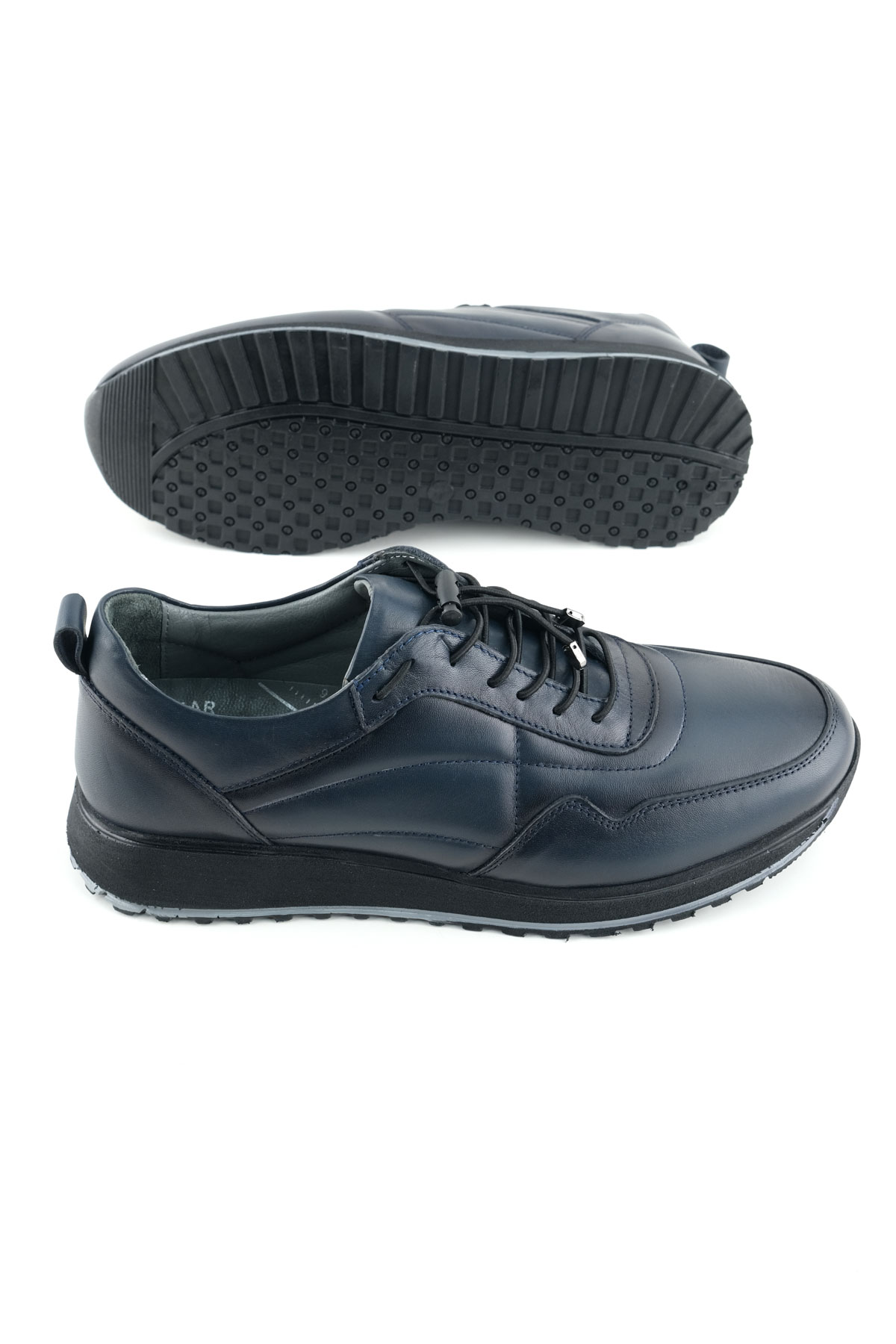 Erkek İç Dış Hakiki Deri Ortopedik Rahat Taban Bağcıklı Ayarlanabilir Günlük Spor Ayakkabı - Görsel 6
