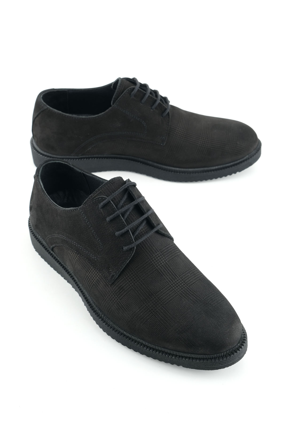 Erkek İç Dış Hakiki Deri Ortopedik Rahat Taban Bağcıklı Ayarlanabilir Günlük Klasik Ayakkabı - Görsel 2