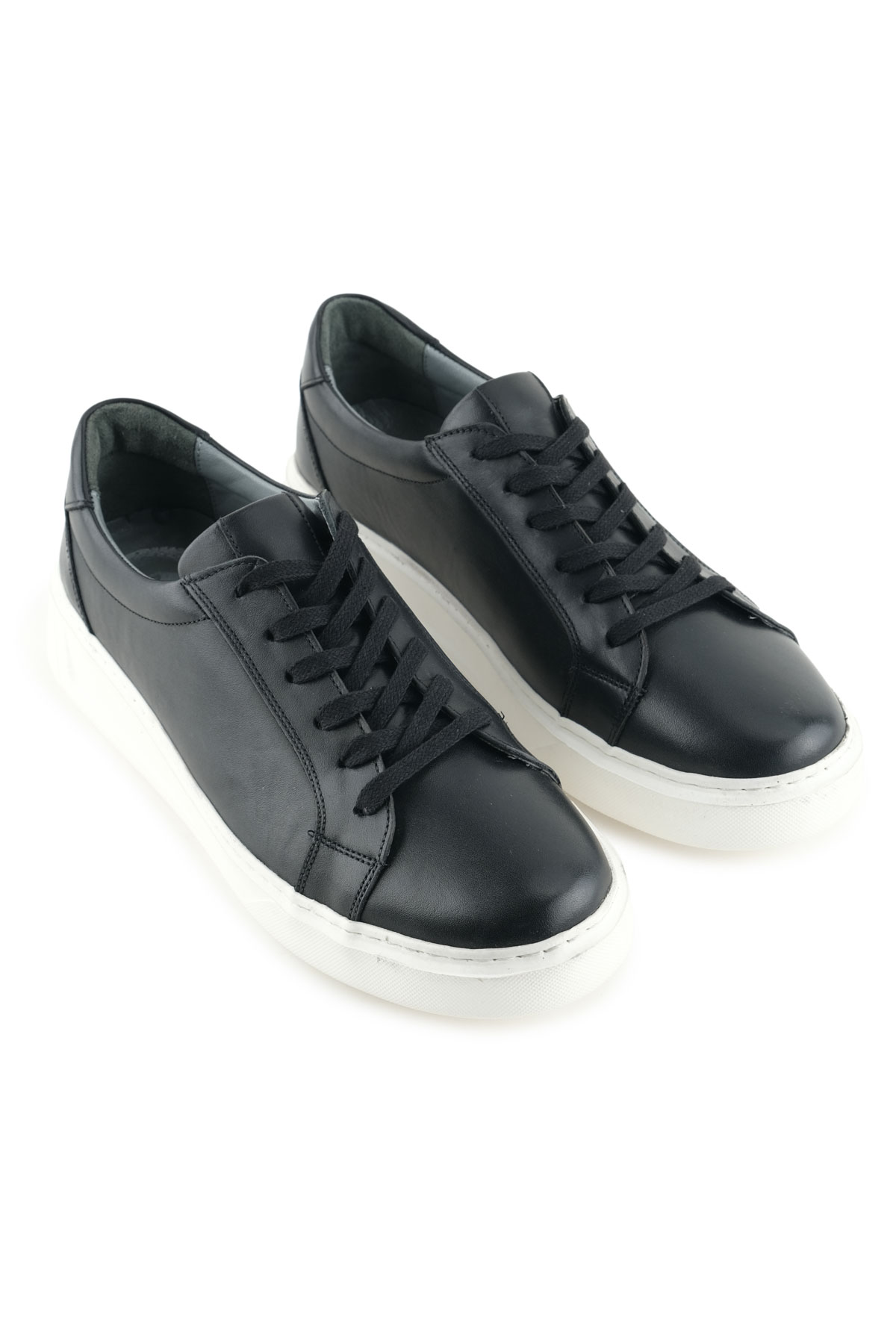 Erkek İç Dış Hakiki Deri Ortopedik Rahat Taban Bağcıklı Ayarlanabilir Günlük Spor Ayakkabı - Görsel 4