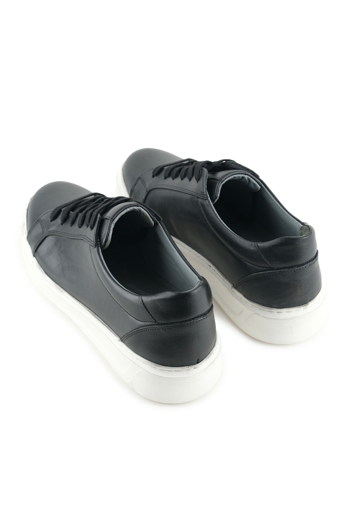 Erkek İç Dış Hakiki Deri Ortopedik Rahat Taban Bağcıklı Ayarlanabilir Günlük Spor Ayakkabı - Görsel 5