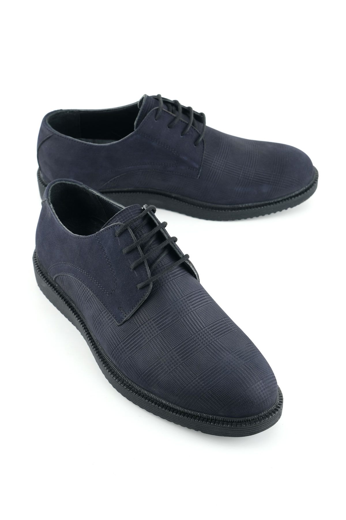 Erkek İç Dış Hakiki Deri Ortopedik Rahat Taban Bağcıklı Ayarlanabilir Günlük Klasik Ayakkabı - Görsel 2
