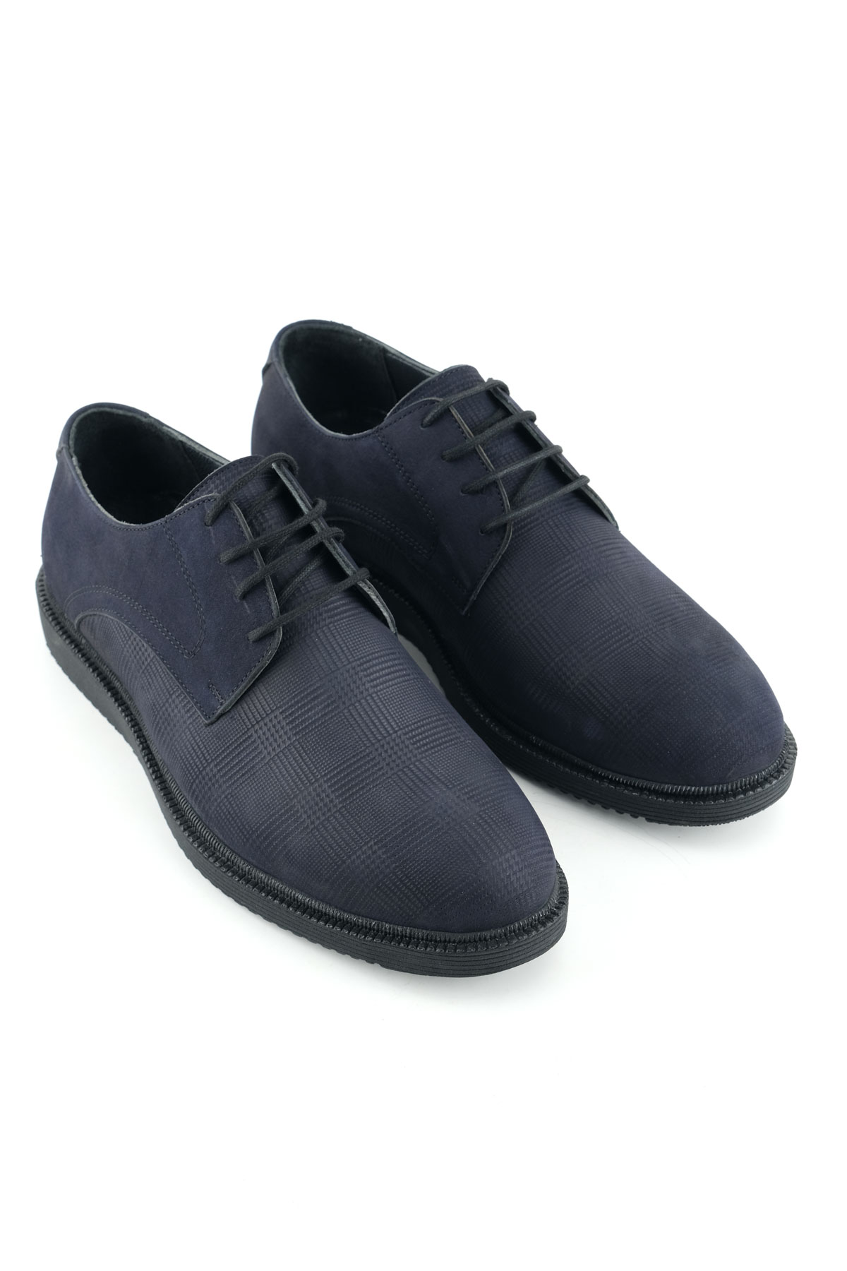 Erkek İç Dış Hakiki Deri Ortopedik Rahat Taban Bağcıklı Ayarlanabilir Günlük Klasik Ayakkabı - Görsel 4