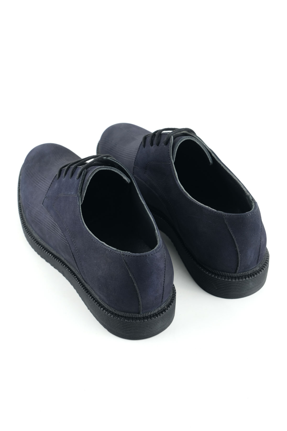 Erkek İç Dış Hakiki Deri Ortopedik Rahat Taban Bağcıklı Ayarlanabilir Günlük Klasik Ayakkabı - Görsel 5