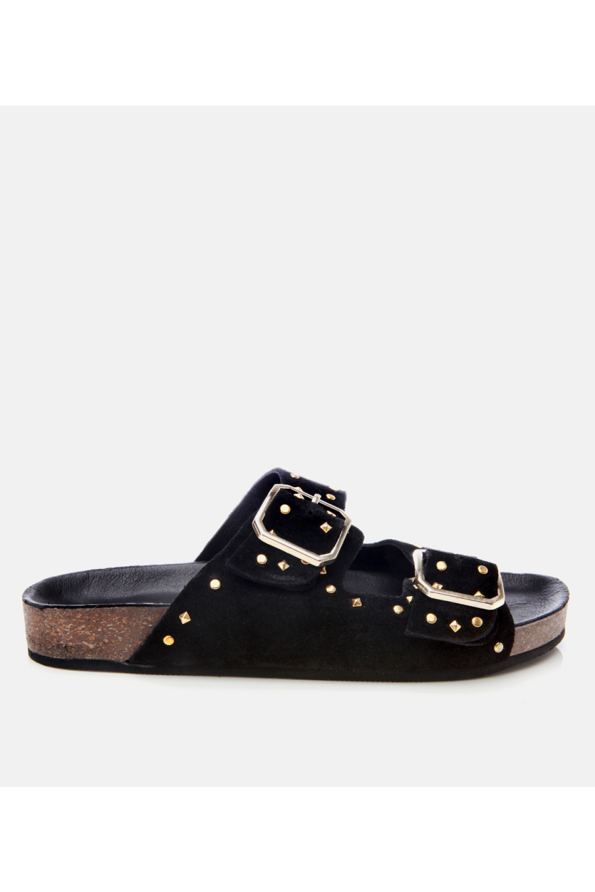 Hotiç Pembe Hotiç Hotiç Süet Kadın Deri Taşlı Terlik