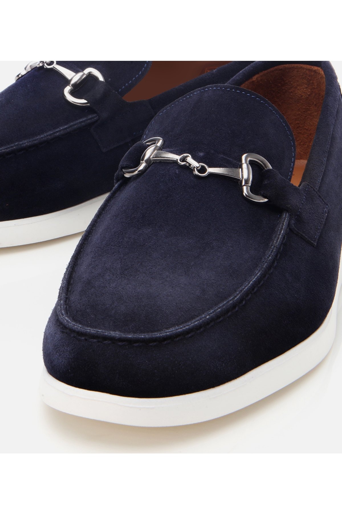 Hotiç Lacivert Hotiç Süet Deri Erkek Toka Detaylı Günlük Loafer