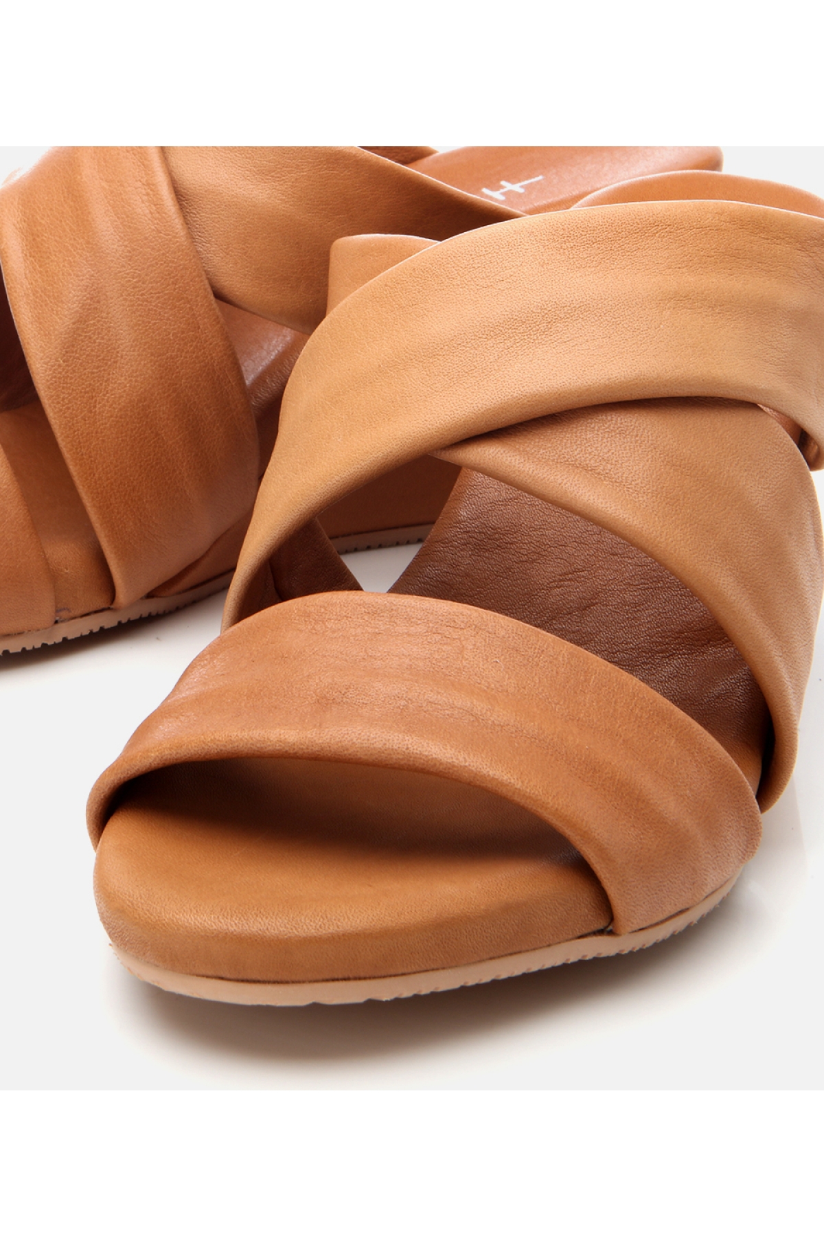 Hotiç Taba Hotiç Hotiç Deri Kadın Dolgu Topuklu Terlik