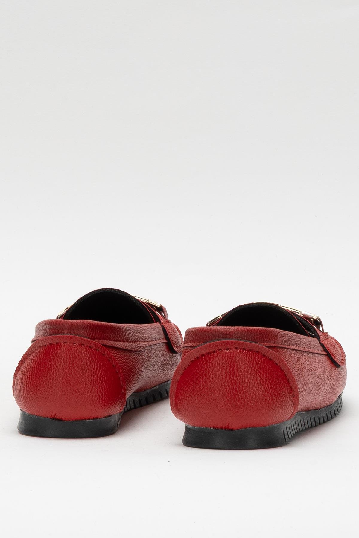 Kadın Hafif Taban Günlük Rahat Babet KIRMIZI - Görsel 5