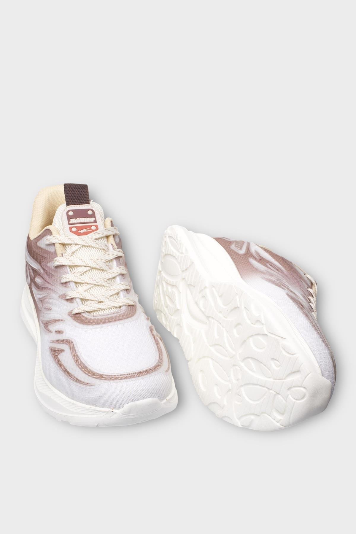 Erkek Rahat Hava Alabilen Kokusuz Koşu Yürüyüş Spor Ayakkabı KAHVERENGİ - Görsel 4