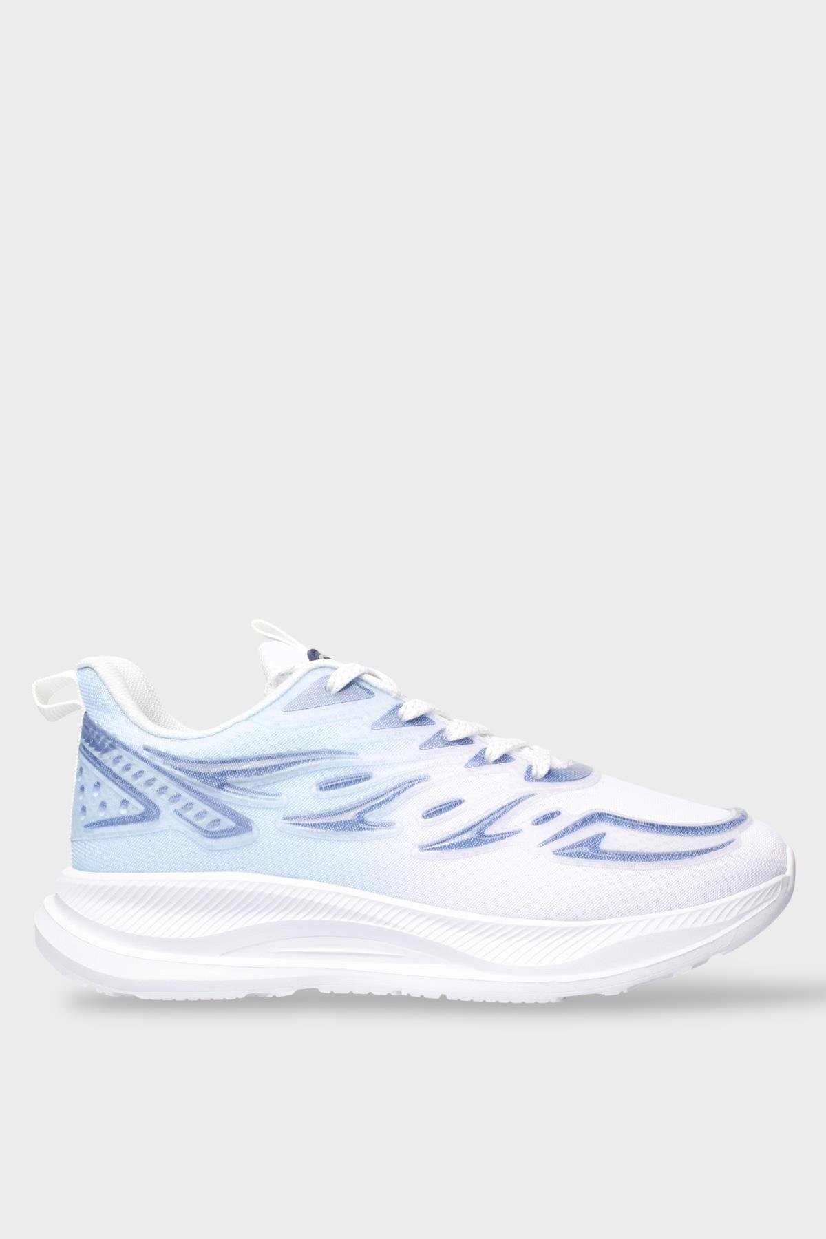 Erkek Rahat Hava Alabilen Kokusuz Koşu Yürüyüş Spor Ayakkabı MAVİ - Görsel 2