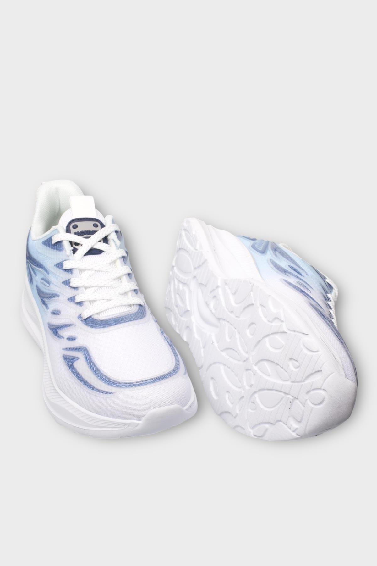 Erkek Rahat Hava Alabilen Kokusuz Koşu Yürüyüş Spor Ayakkabı MAVİ - Görsel 4