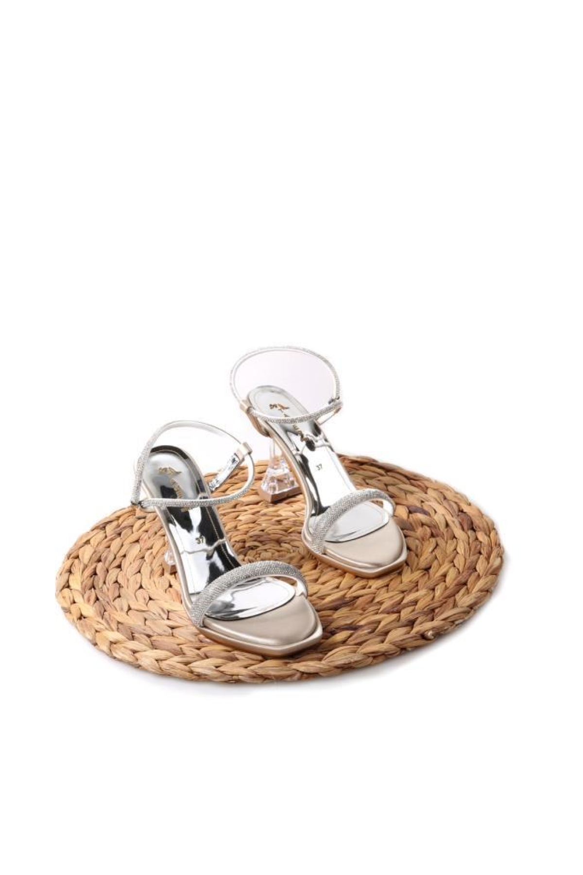 Tamer 02838 8,5 Topuklu Kadın Abiye Sandalet Ayakkabı - Görsel 5