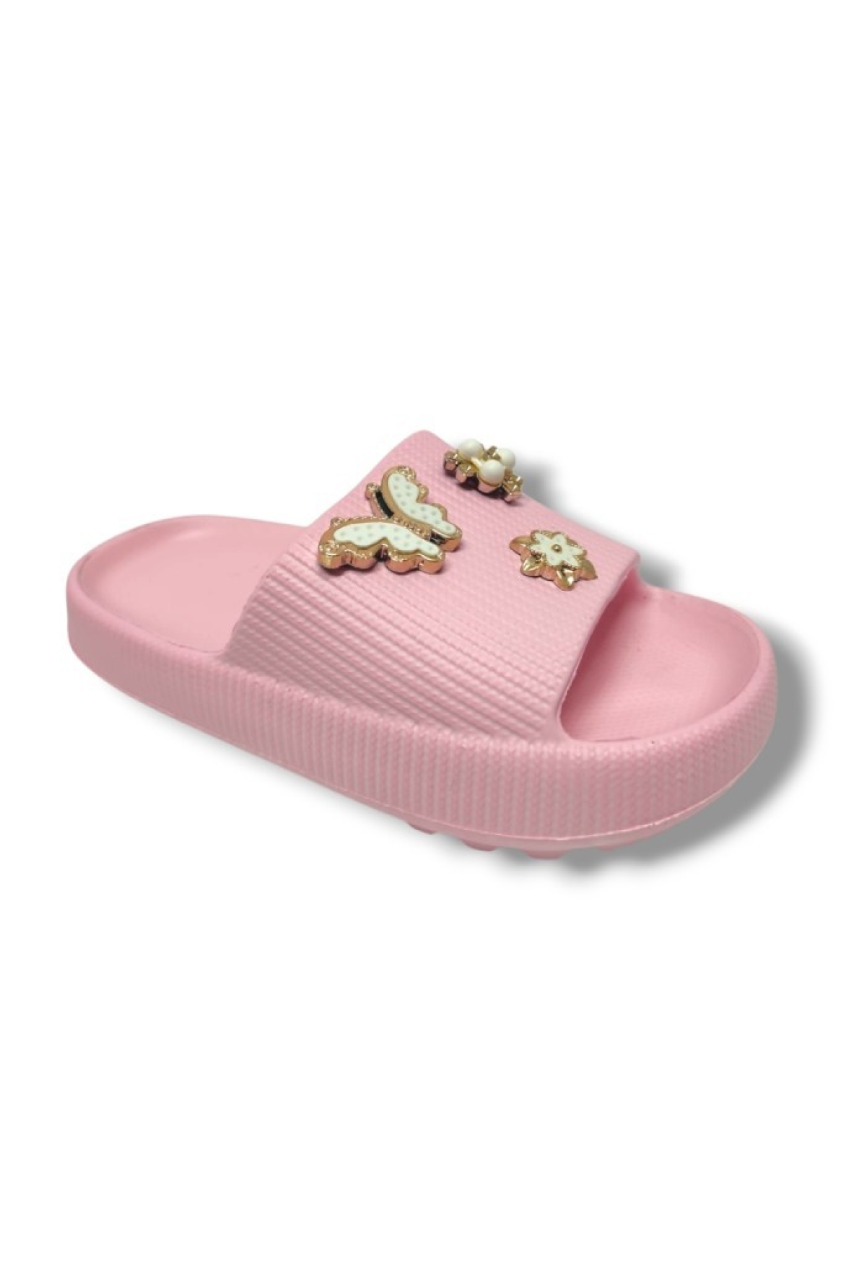 E300-5-25 Eva Kelebek Yıldız Tokalı Kız Çocuk Terlik - Görsel 2