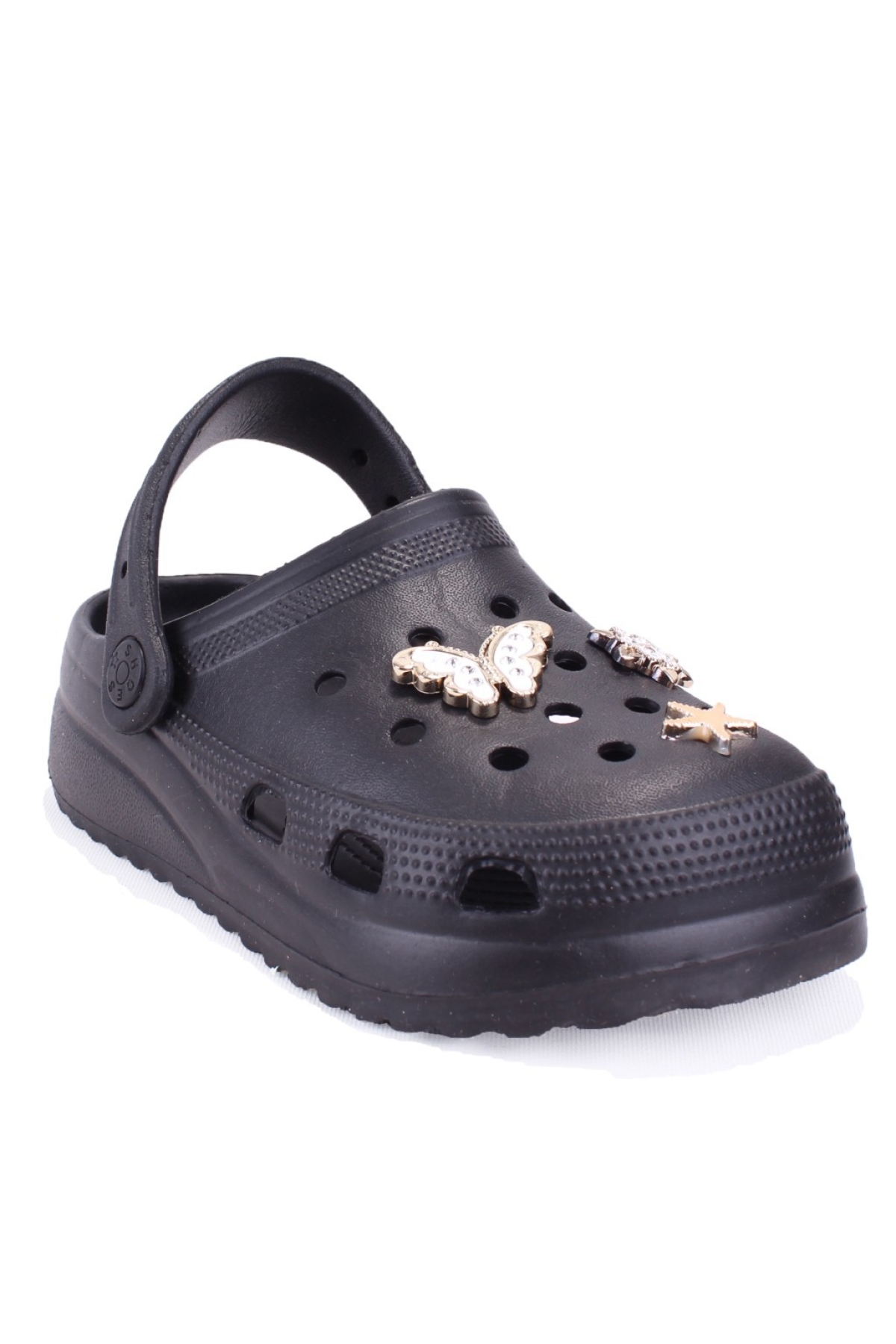 DZA75-205 Siyah Taşlı Ortopedik Günlük Cross Spor Kadın Terlik - Görsel 2