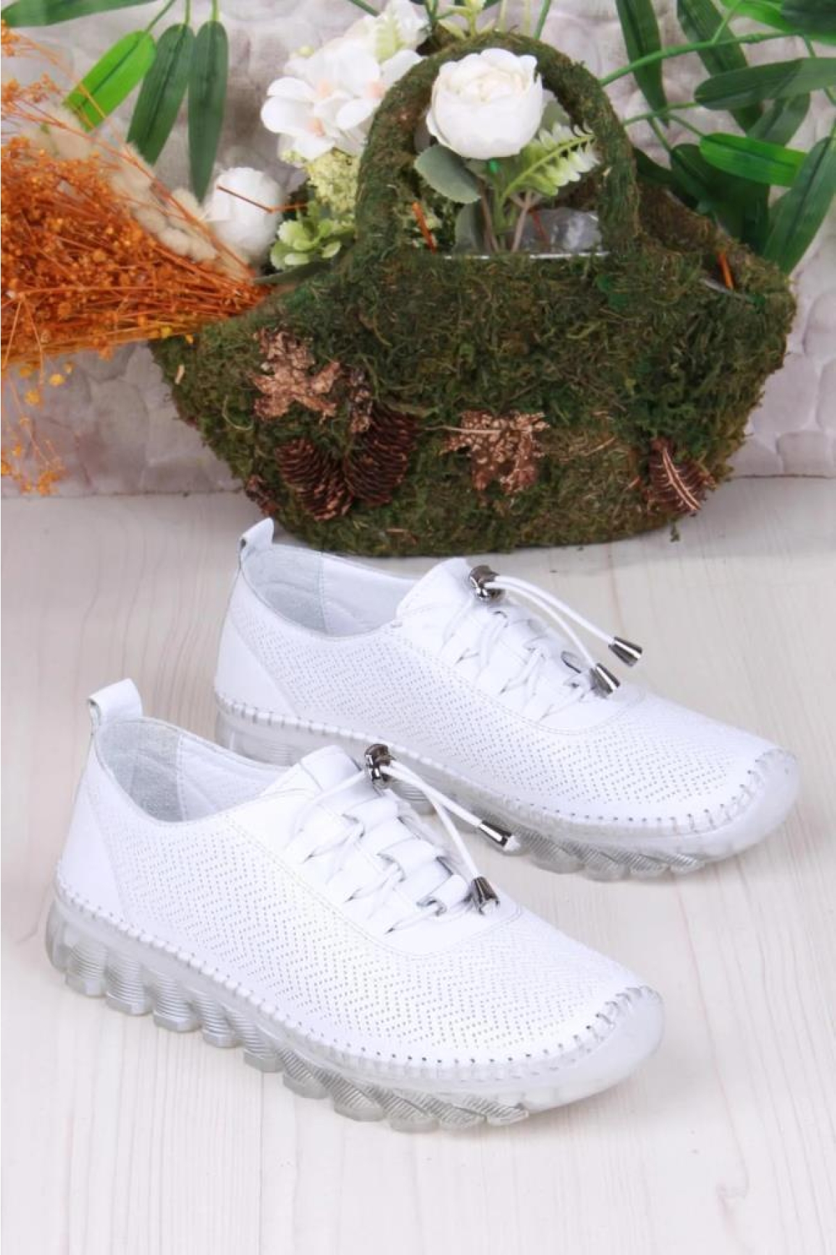 Pisagor Ps-32960 Ortopedik Kadın Günlük Hakiki Deri Ayakkabı - Görsel 4