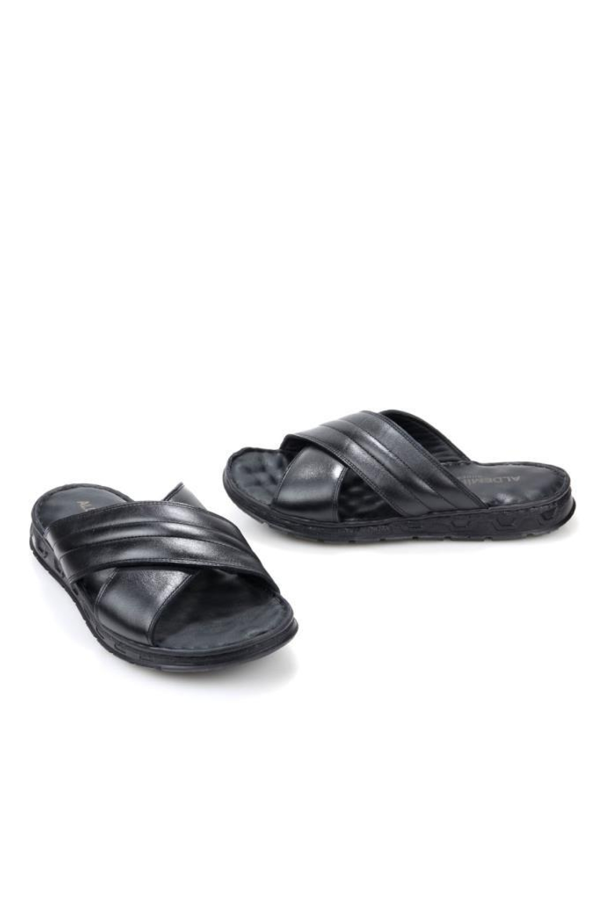 Aldmr 800 Ortopedik Erkek Masaj Tabanlı Hakiki Deri Terlik - Görsel 4