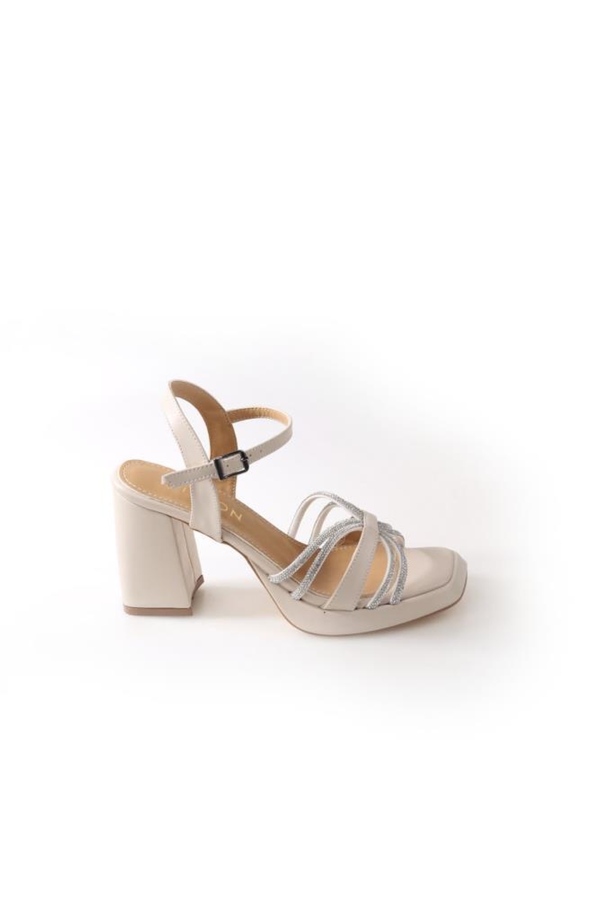 Wzy 02709 9 Cm Topuklu Kadın Sandalet Ayakkabı - Görsel 3