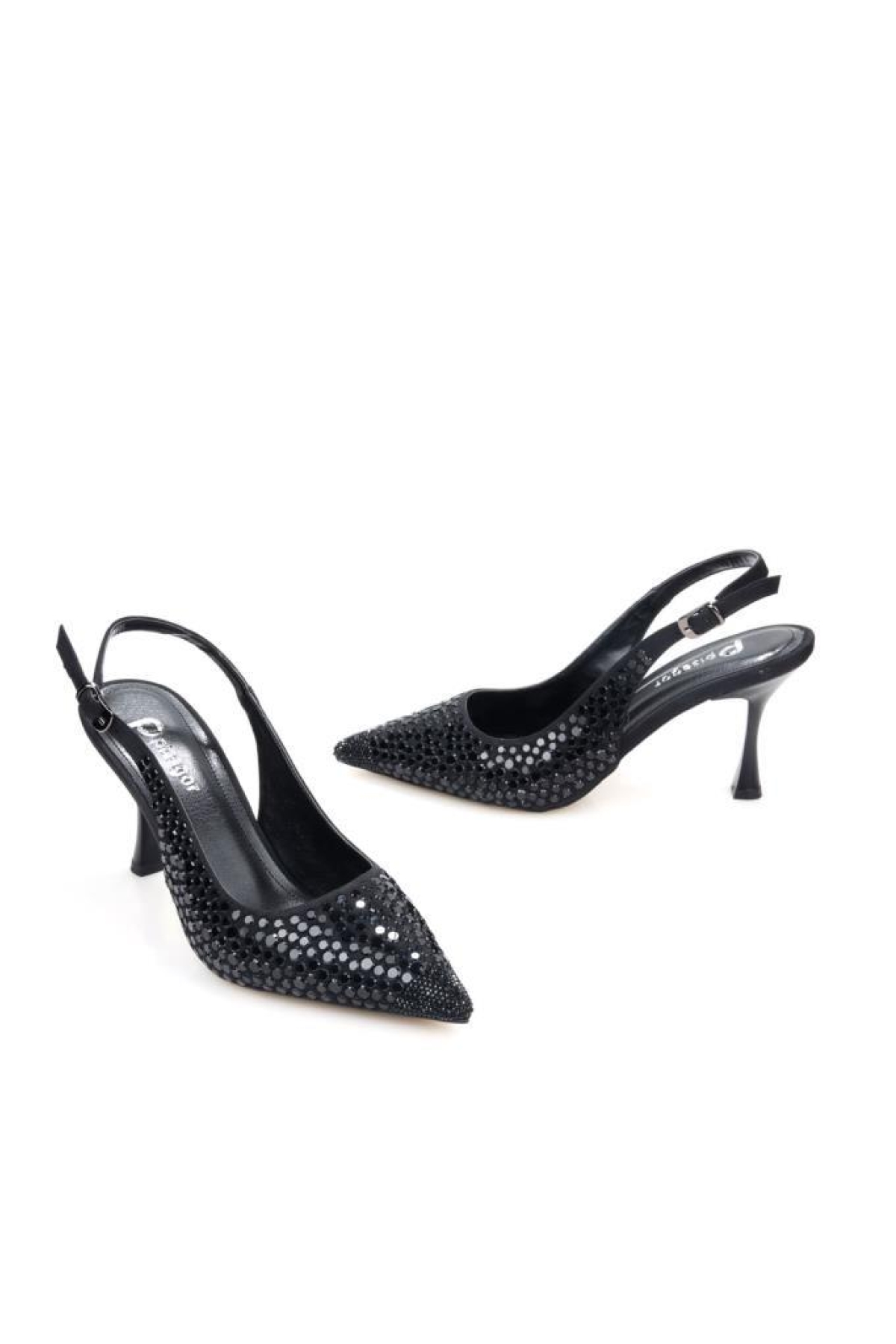 Pisagor Ps-32150 Kadın 7 Cm Arkası Açık Abiye Stiletto Ayakkabı - Görsel 3