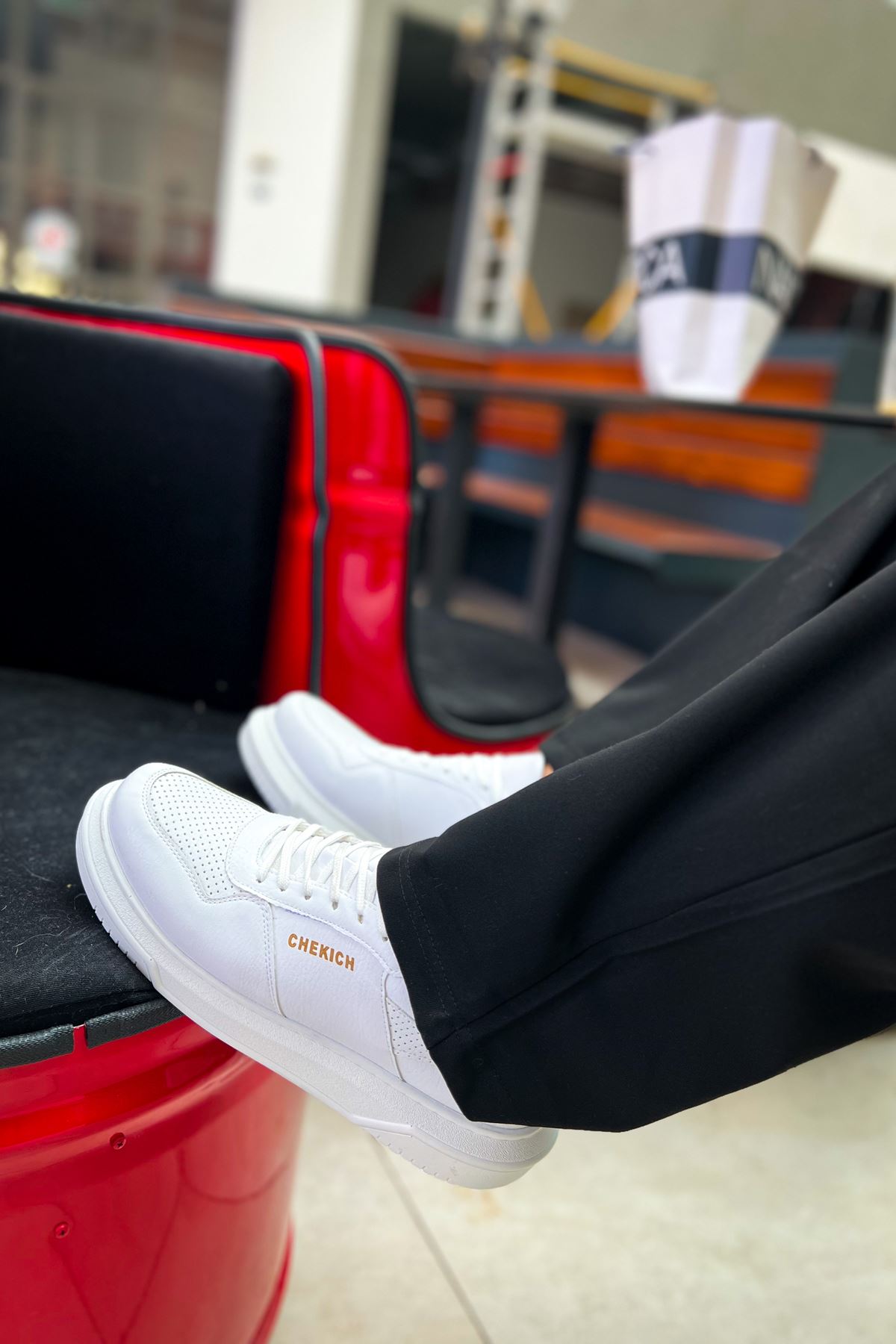 Bağcıklı Erkek Günlük Ayakkabı Beyaz - Görsel 3