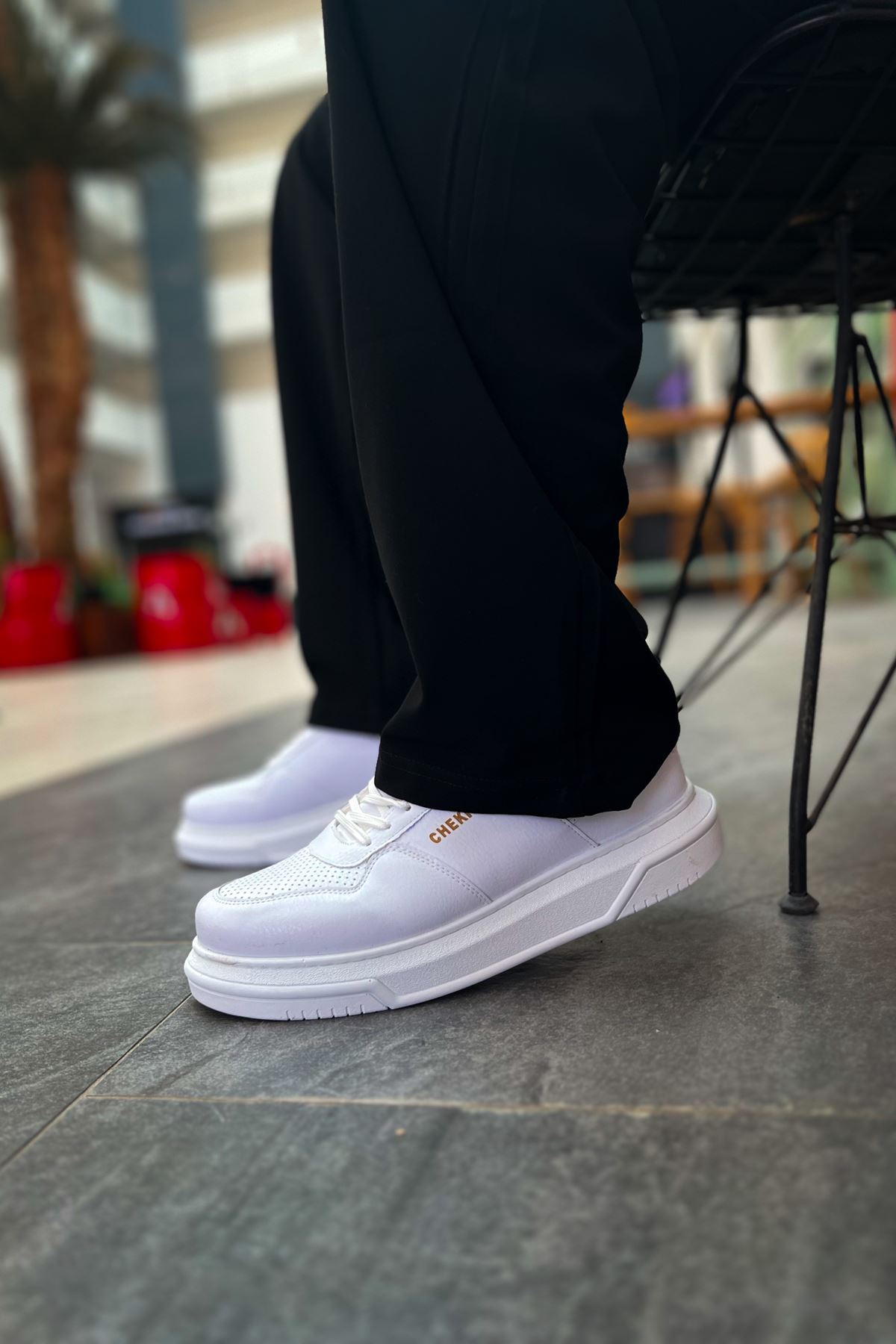 Bağcıklı Erkek Günlük Ayakkabı Beyaz - Görsel 4