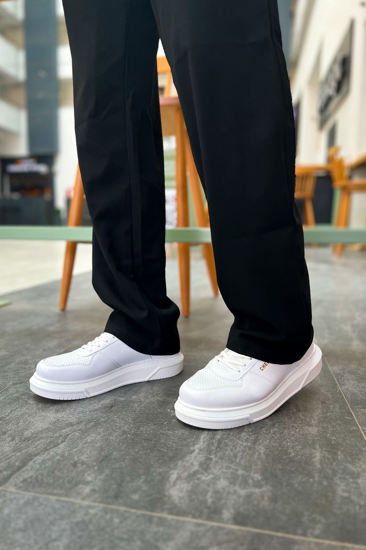 Bağcıklı Erkek Günlük Ayakkabı Beyaz - Görsel 5