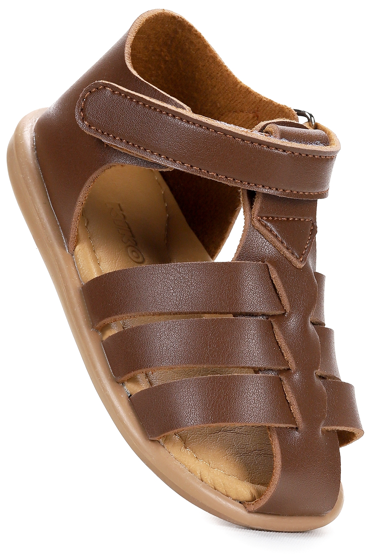 Lonpe İlk Adım Cırtlı Erkek Bebek Sandalet Taba - Görsel 4