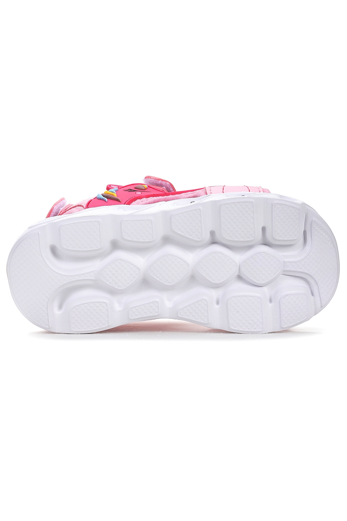 Unicorn Günlük Işıklı Cırtlı Kız Bebek Sandalet Ayakkabı Pembe - Görsel 6