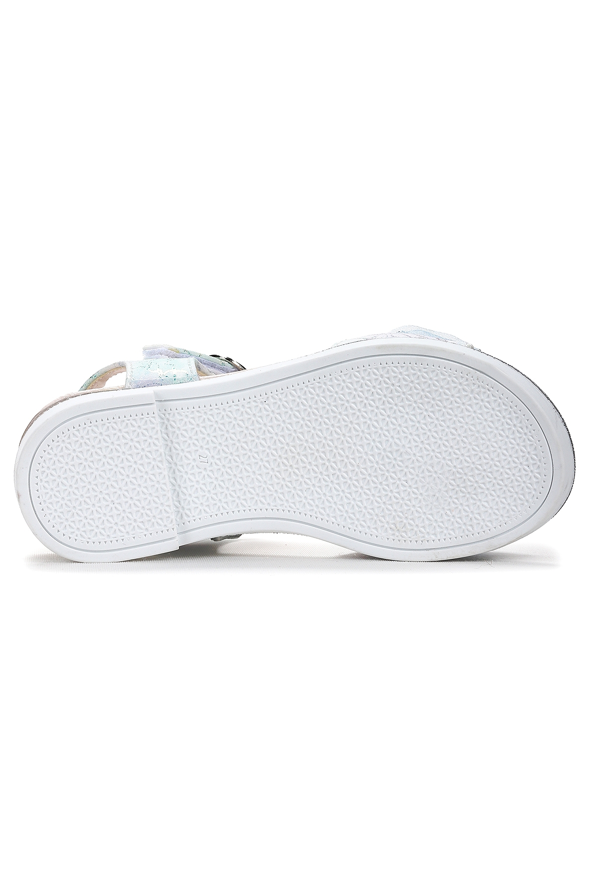 Pige Fiyonklu Kız Çocuk Sandalet Ayakkabı Mavi - Görsel 6