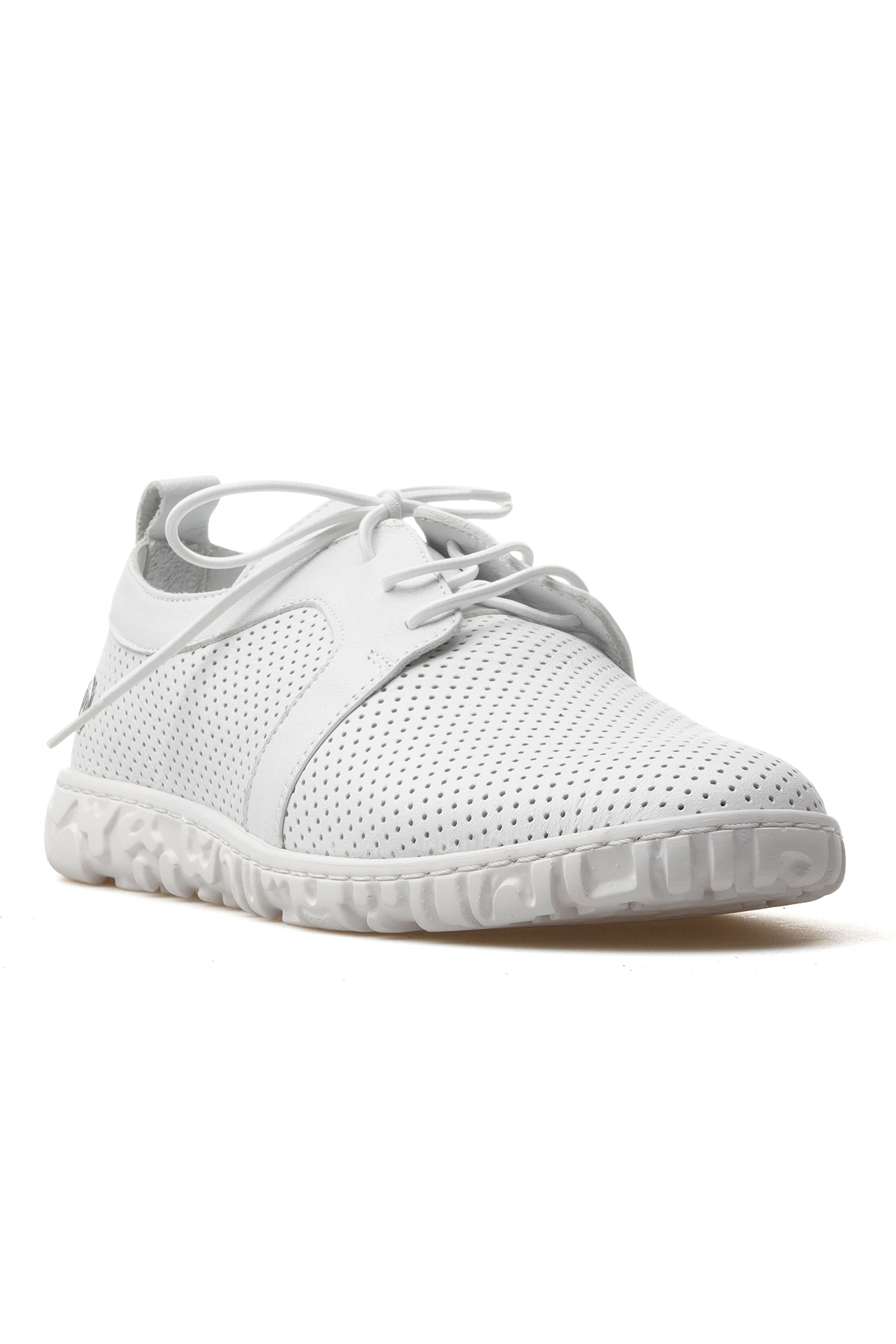 Kadın Hakiki Deri Günlük Ayakkabı 25y D25ya-115 Z Beyaz - Görsel 5
