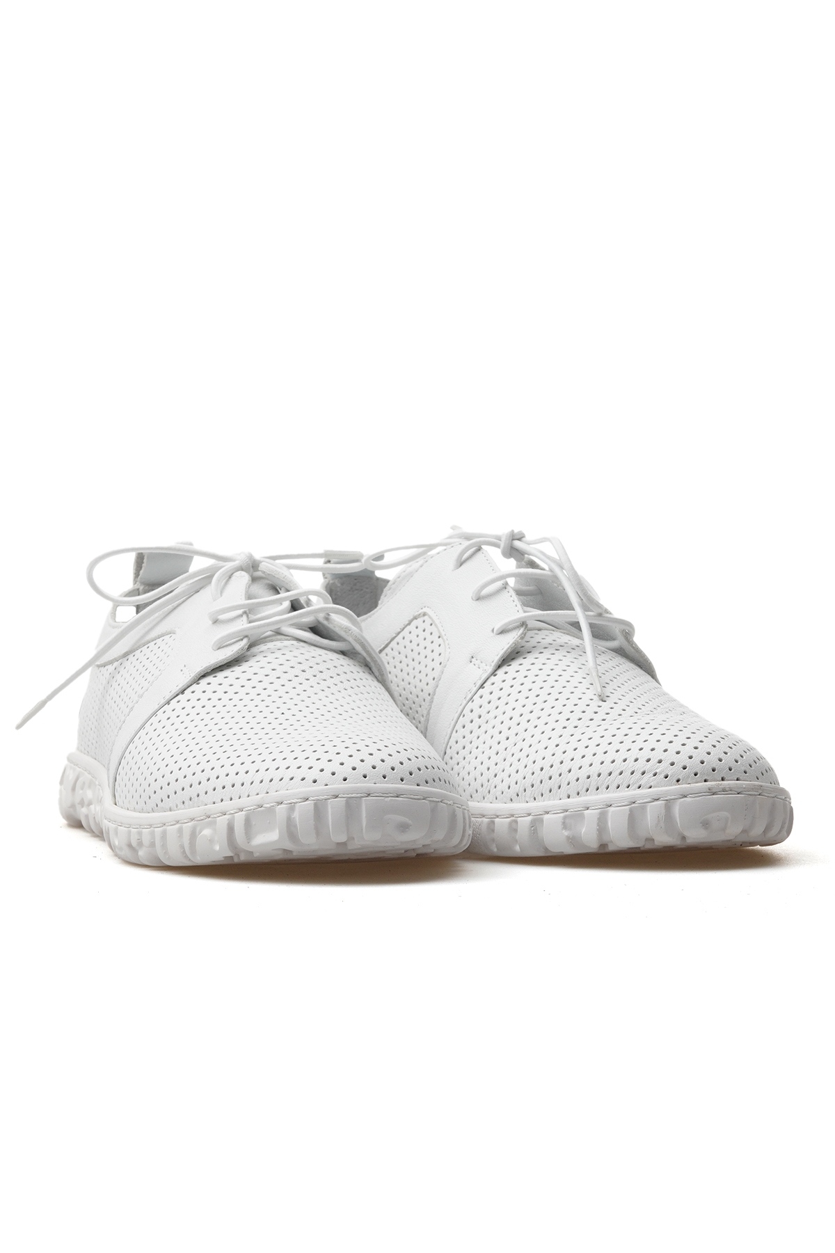 Kadın Hakiki Deri Günlük Ayakkabı 25y D25ya-115 Z Beyaz - Görsel 6