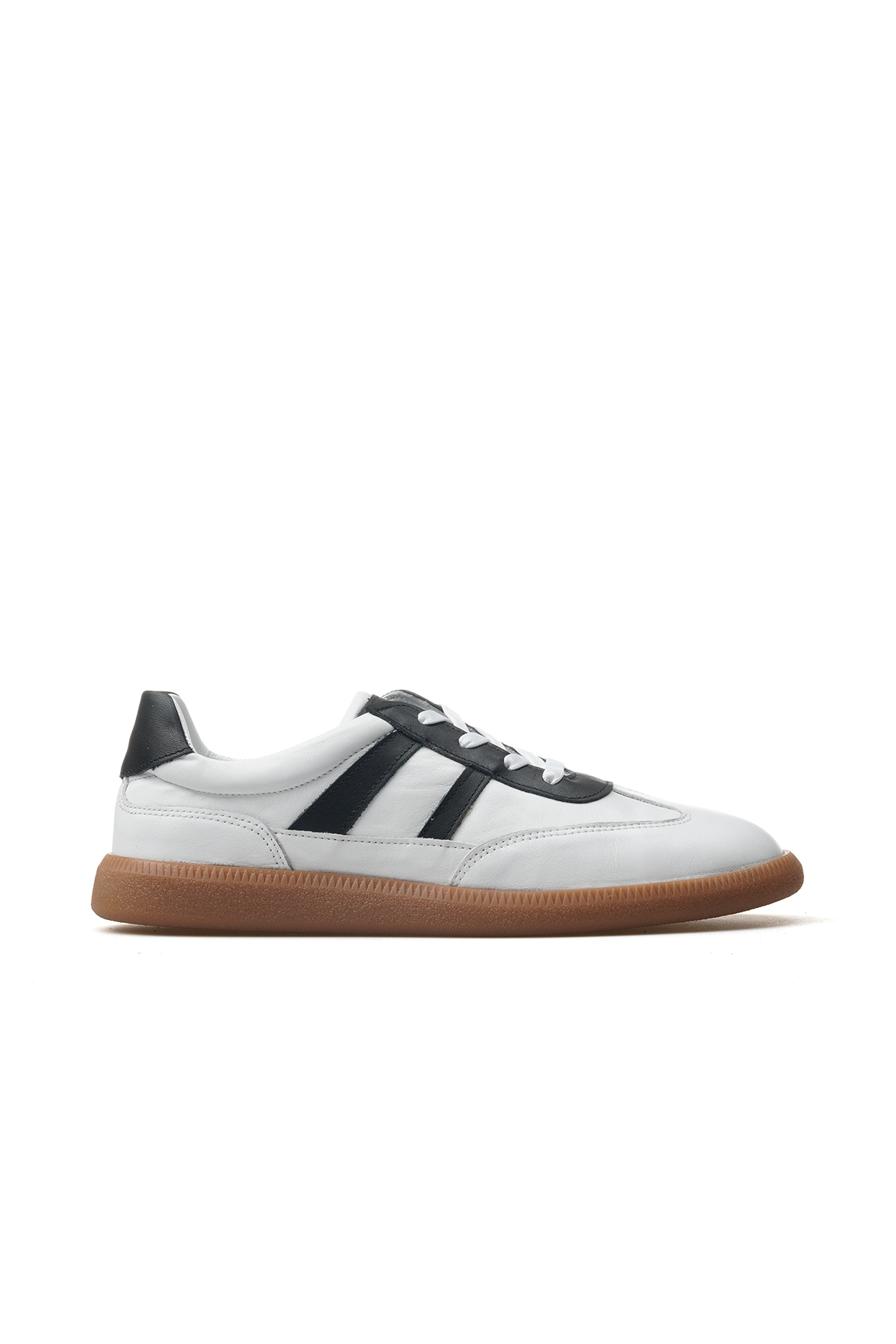 Kadın Hakiki Deri Günlük Ayakkabı 25y D25ya-7320 Z Beyaz/siyah - Görsel 2