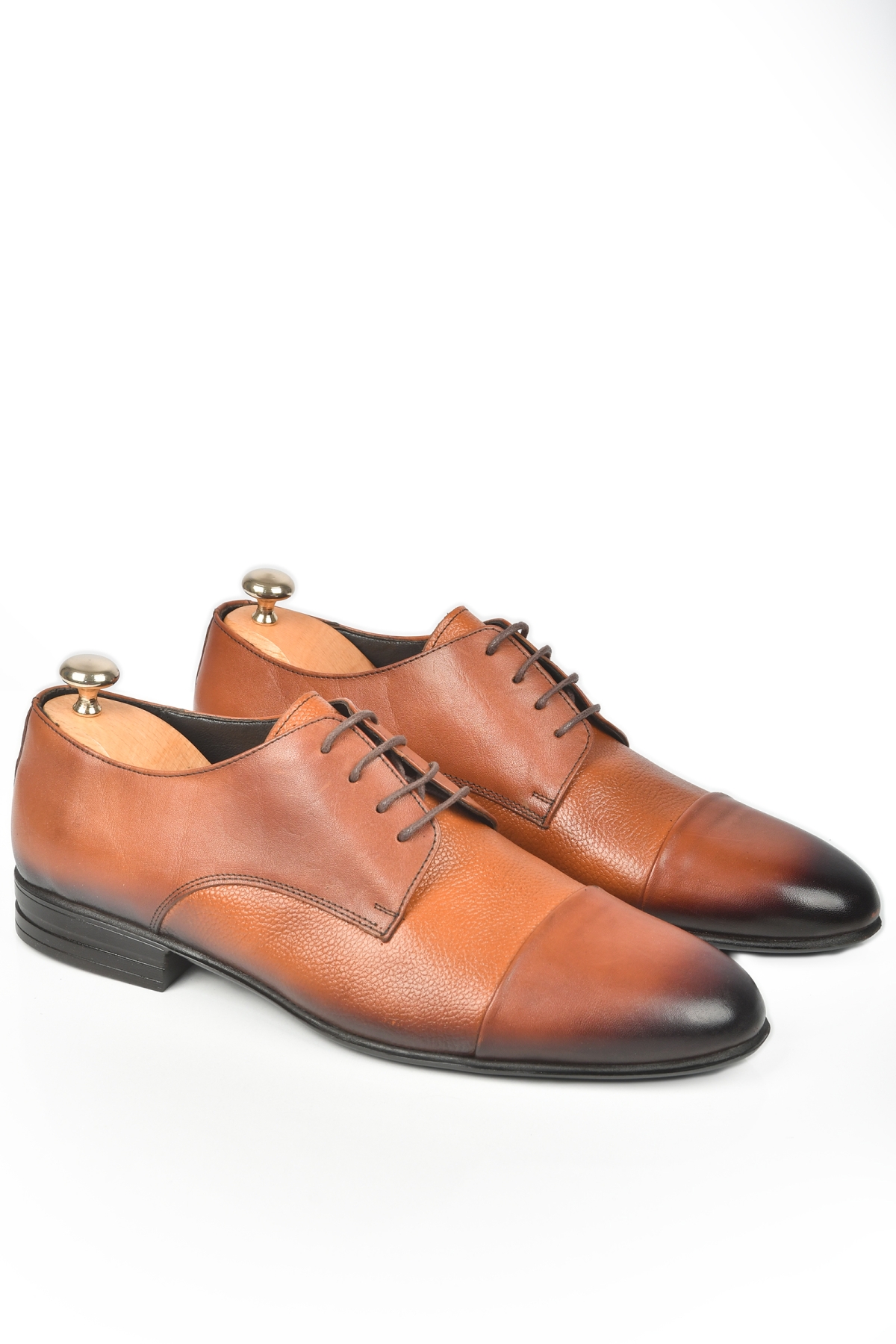 DeepSEA Erkek Taba Bağcıklı Klasik İçi Dışı Hakiki Deri Ayakkabı 2409927 - Görsel 2