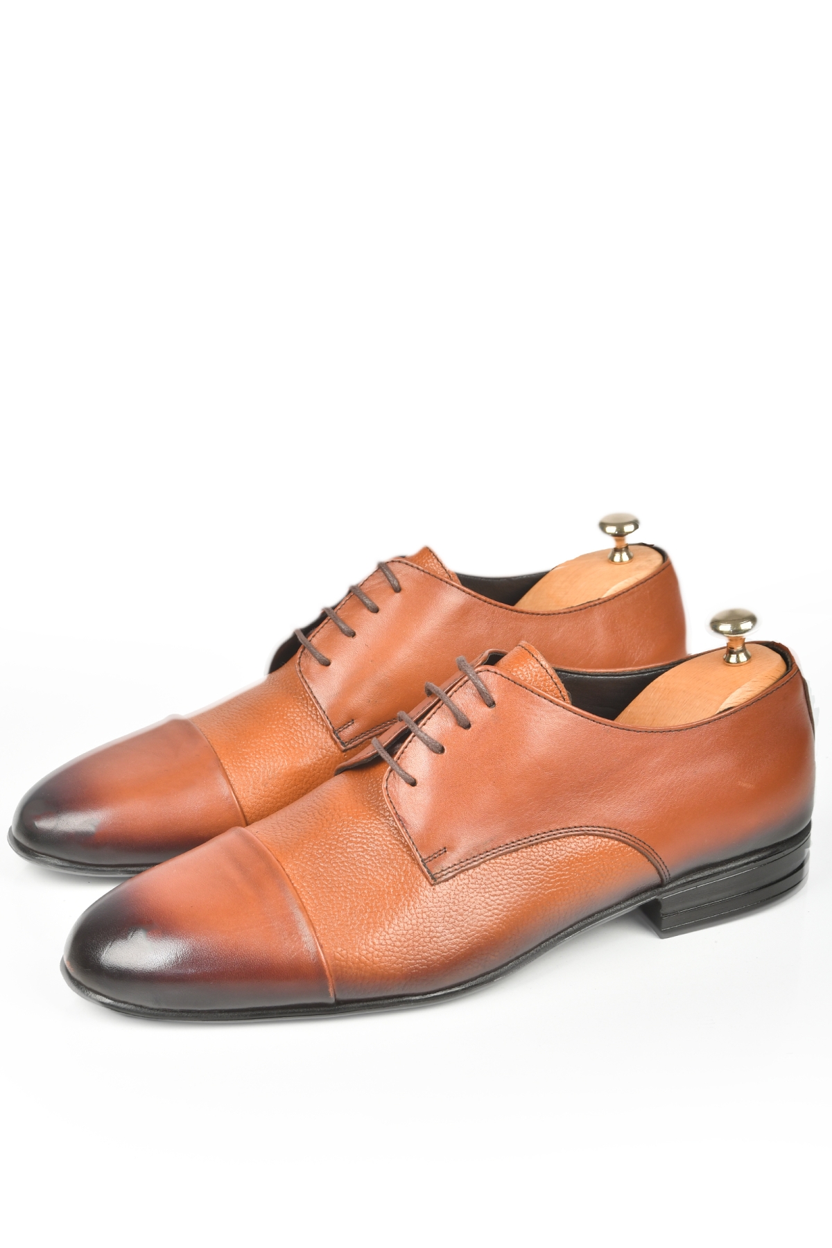 DeepSEA Erkek Taba Bağcıklı Klasik İçi Dışı Hakiki Deri Ayakkabı 2409927 - Görsel 5